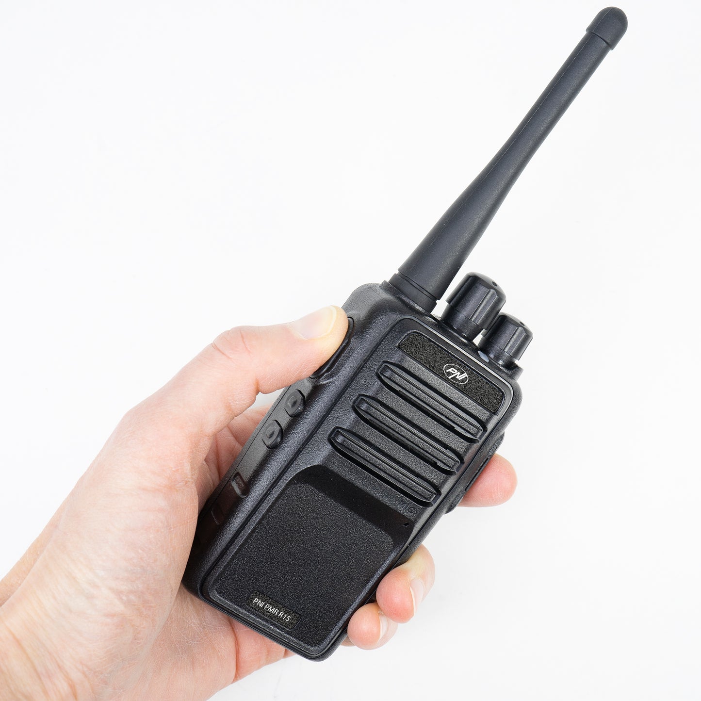 Statie radio portabila profesionala PNI PMR R15 0.5W, 16 canale programabile, 16 PMR si tonuri 50 CTCSS si 104 DCS, ASQ, TOT, monitor, programabila, acumulator 1200mAh