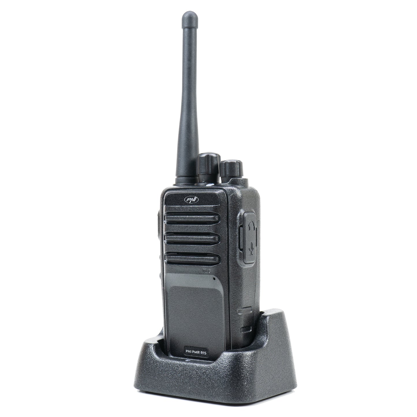 Statie radio portabila profesionala PNI PMR R15 0.5W, 16 canale programabile, 16 PMR si tonuri 50 CTCSS si 104 DCS, ASQ, TOT, monitor, programabila, acumulator 1200mAh
