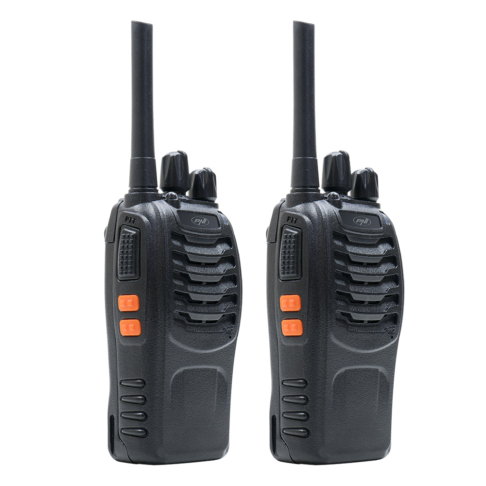 Kit 8 statii radio portabile PNI PMR R40 PRO acumulatori, incarcatoare si casti incluse