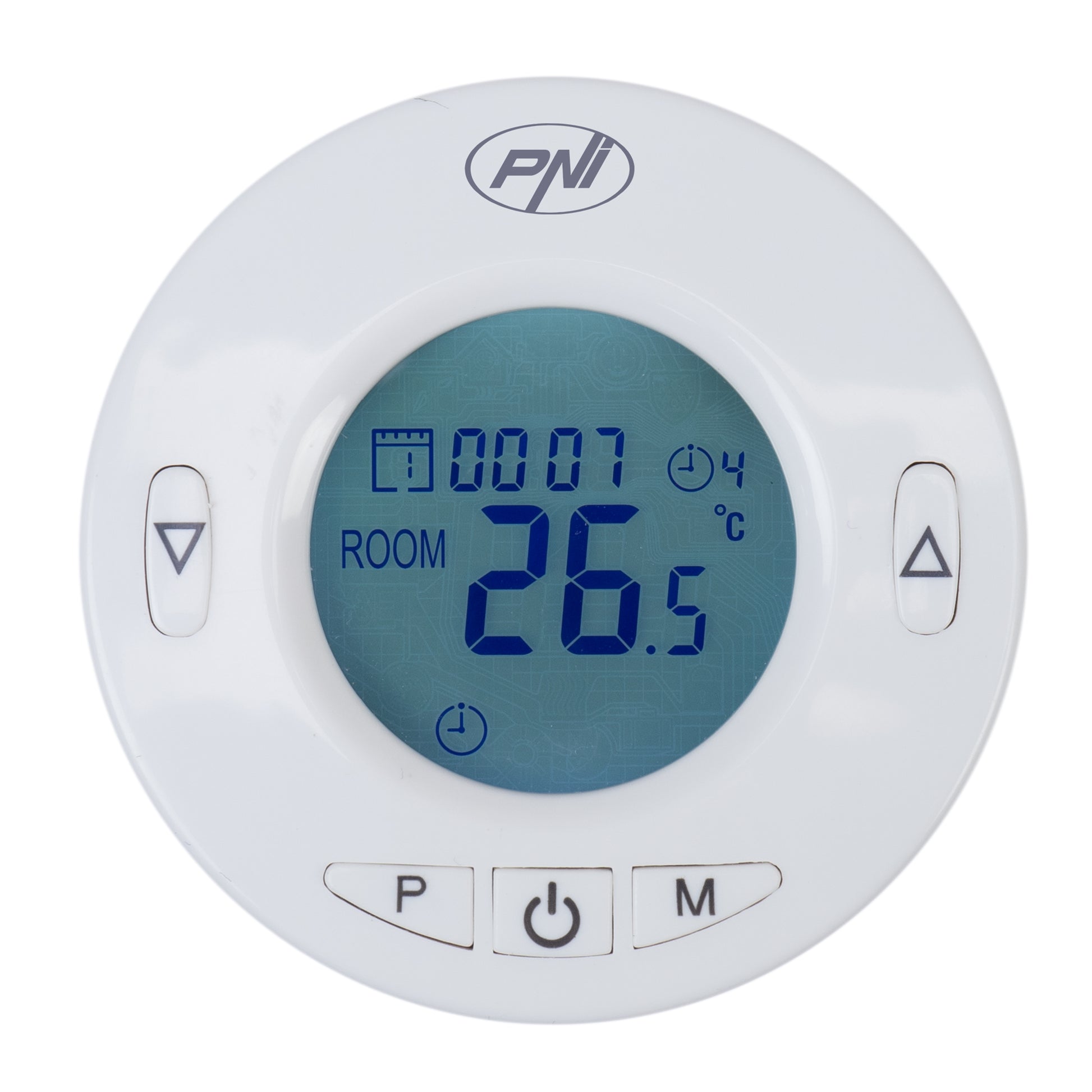 Cap termostatic inteligent PNI CT25T pentru calorifer, se conecteaza fara fir cu Hub PNI CT25WIFI cu control prin Internet, aplicatie de mobil Tuya Smart