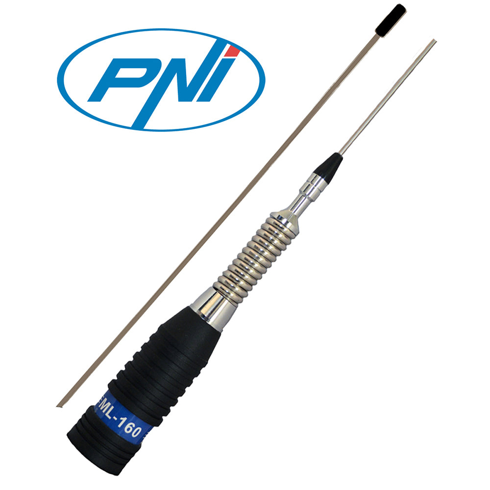 Kit Statie radio CB PNI ESCORT HP 8001L ASQ cu casti PNI HS81 + Antena CB PNI ML160 cu magnet 145mm, lungime 155 cm