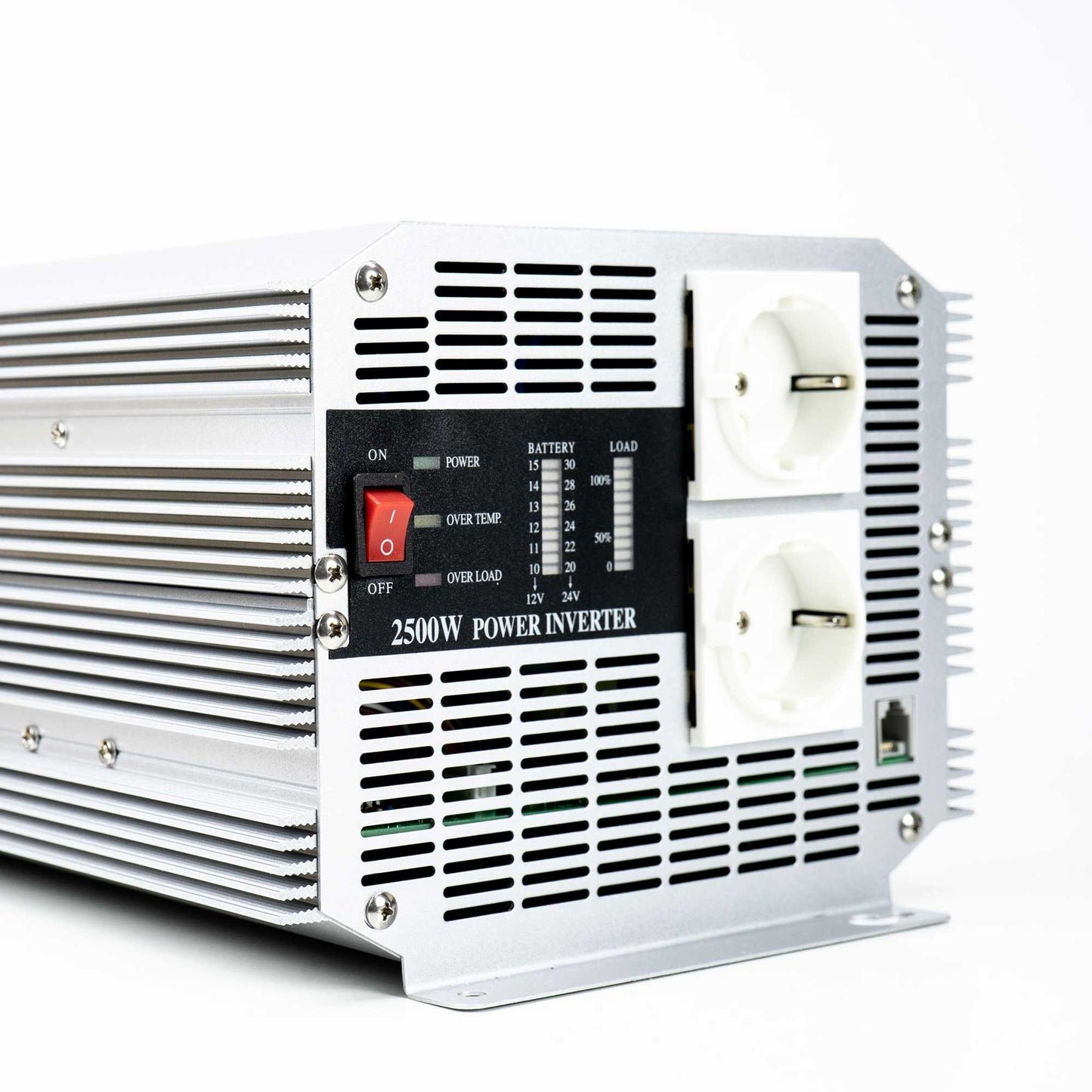Invertor de tensiune President 2500W 12V-230V, sinusoida modificata, port USB, telecomanda inclusa