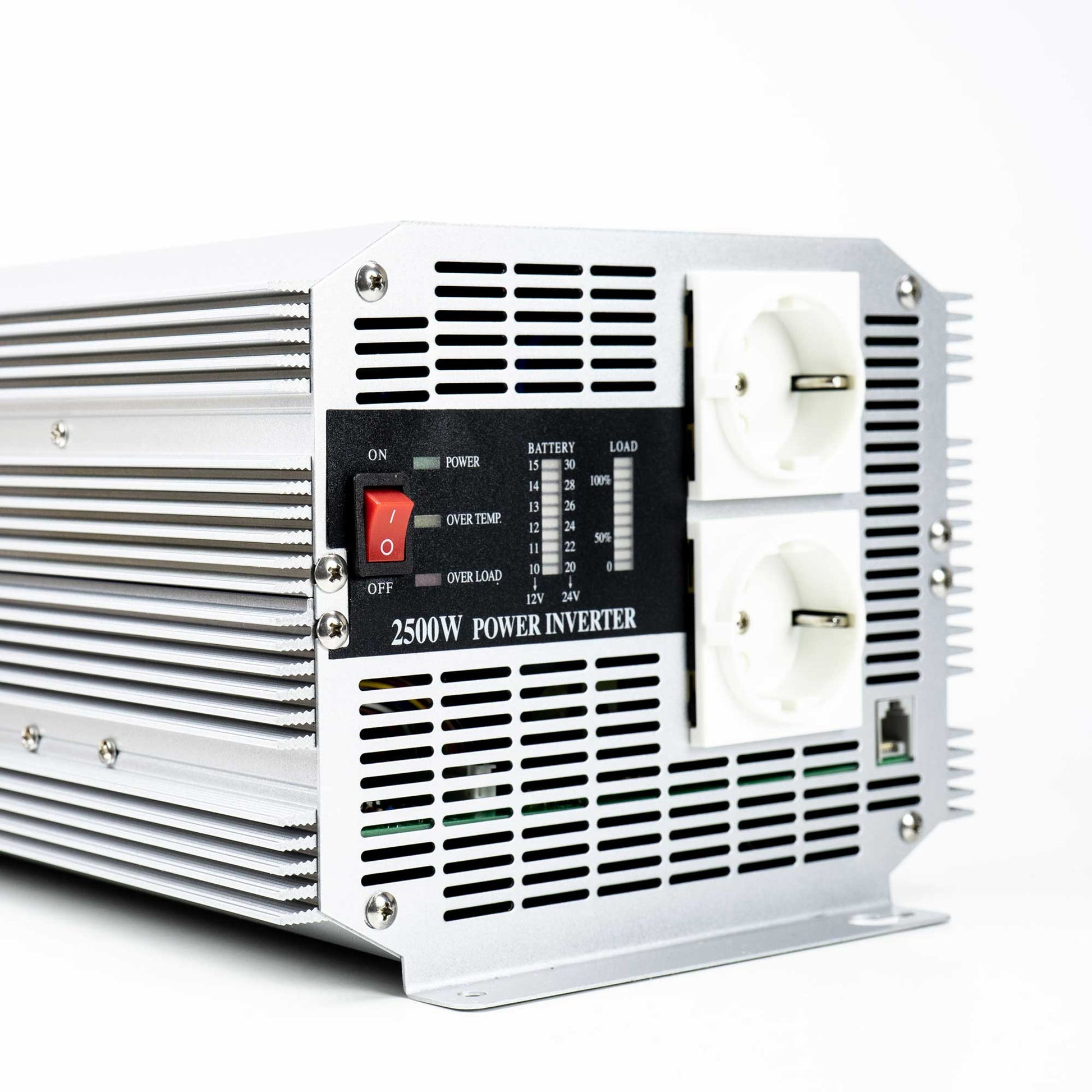 Invertor de tensiune President 2500W 12V-230V, sinusoida modificata, port USB, telecomanda inclusa
