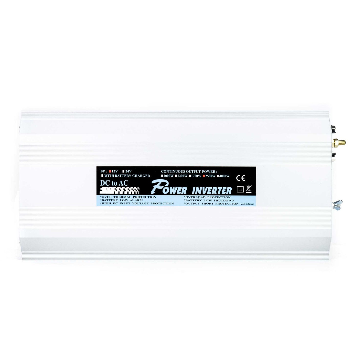 Invertor de tensiune President 2500W 12V-230V, sinusoida modificata, port USB, telecomanda inclusa