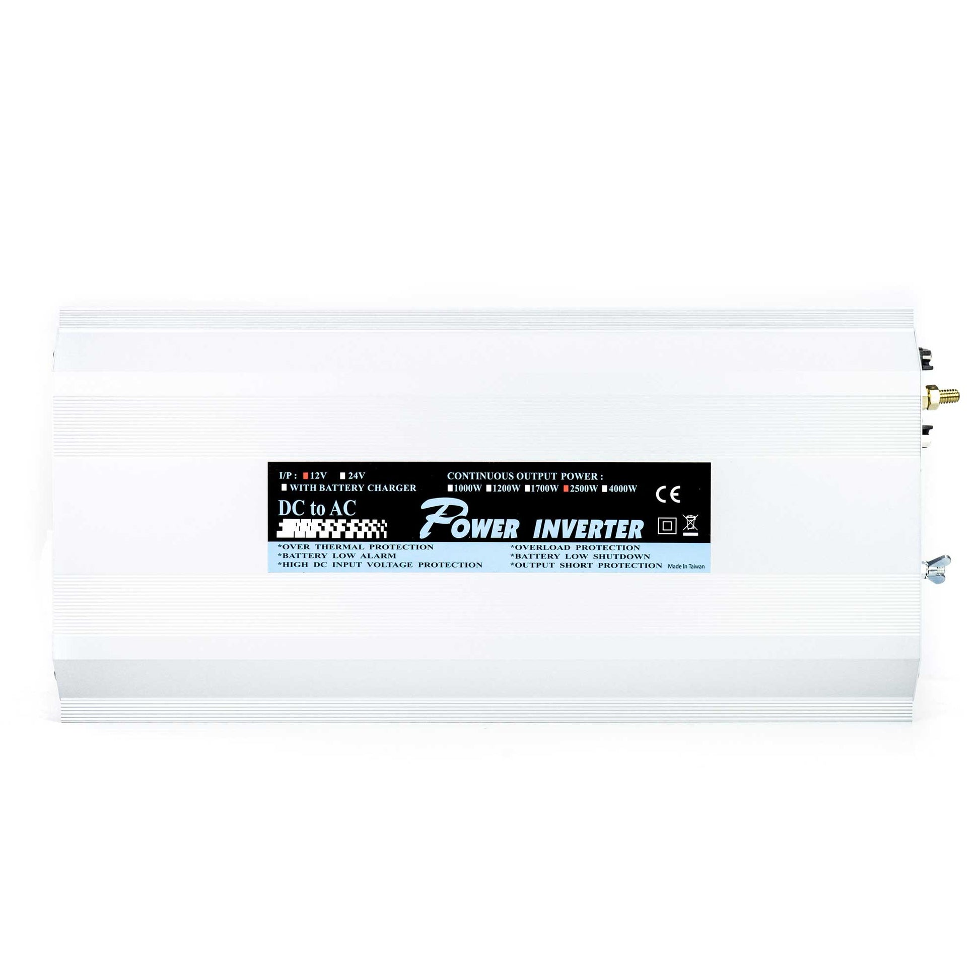Invertor de tensiune President 2500W 12V-230V, sinusoida modificata, port USB, telecomanda inclusa