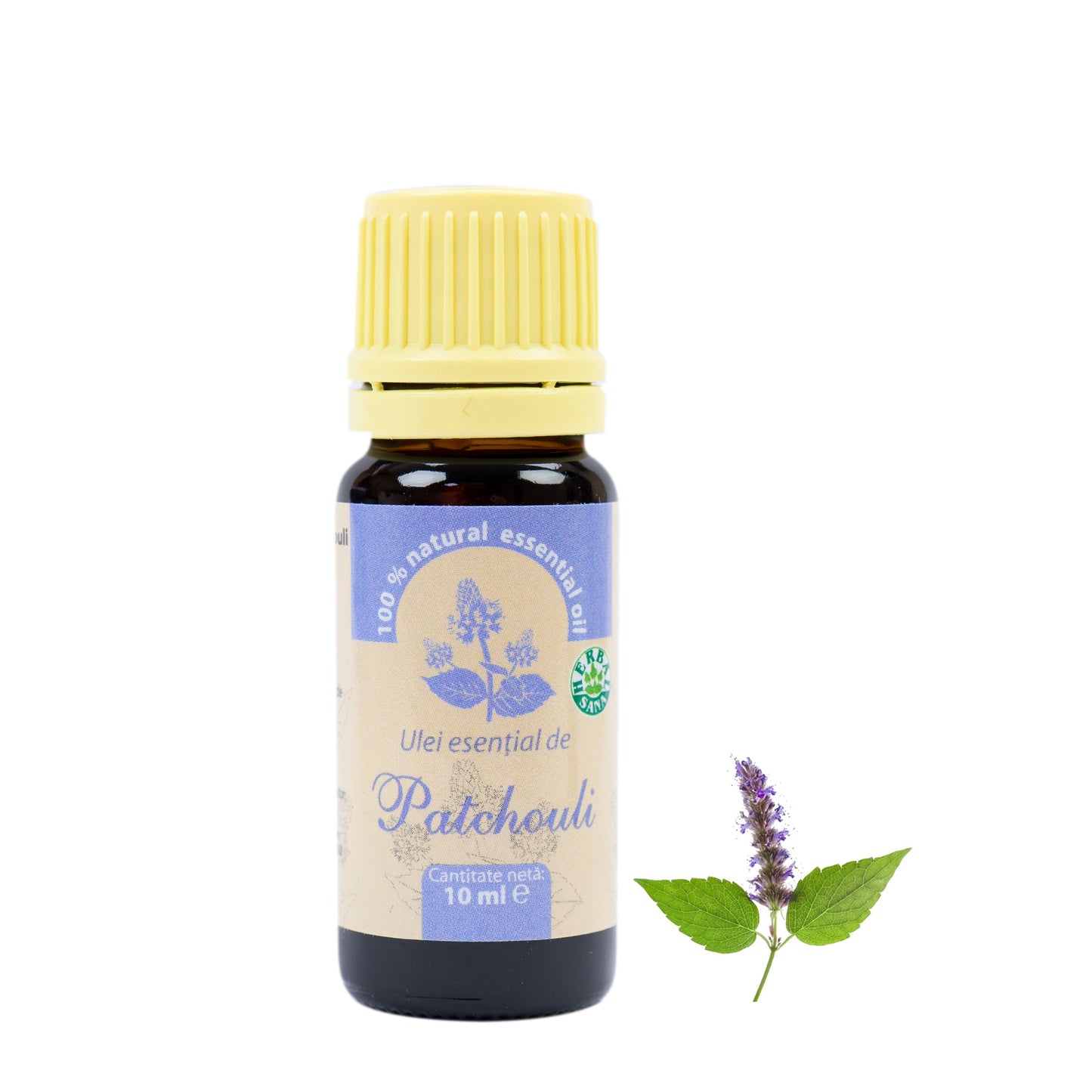 Ulei esential de Patchouli (Pogostemon cablin), 100% pur fara adaos, 10 ml