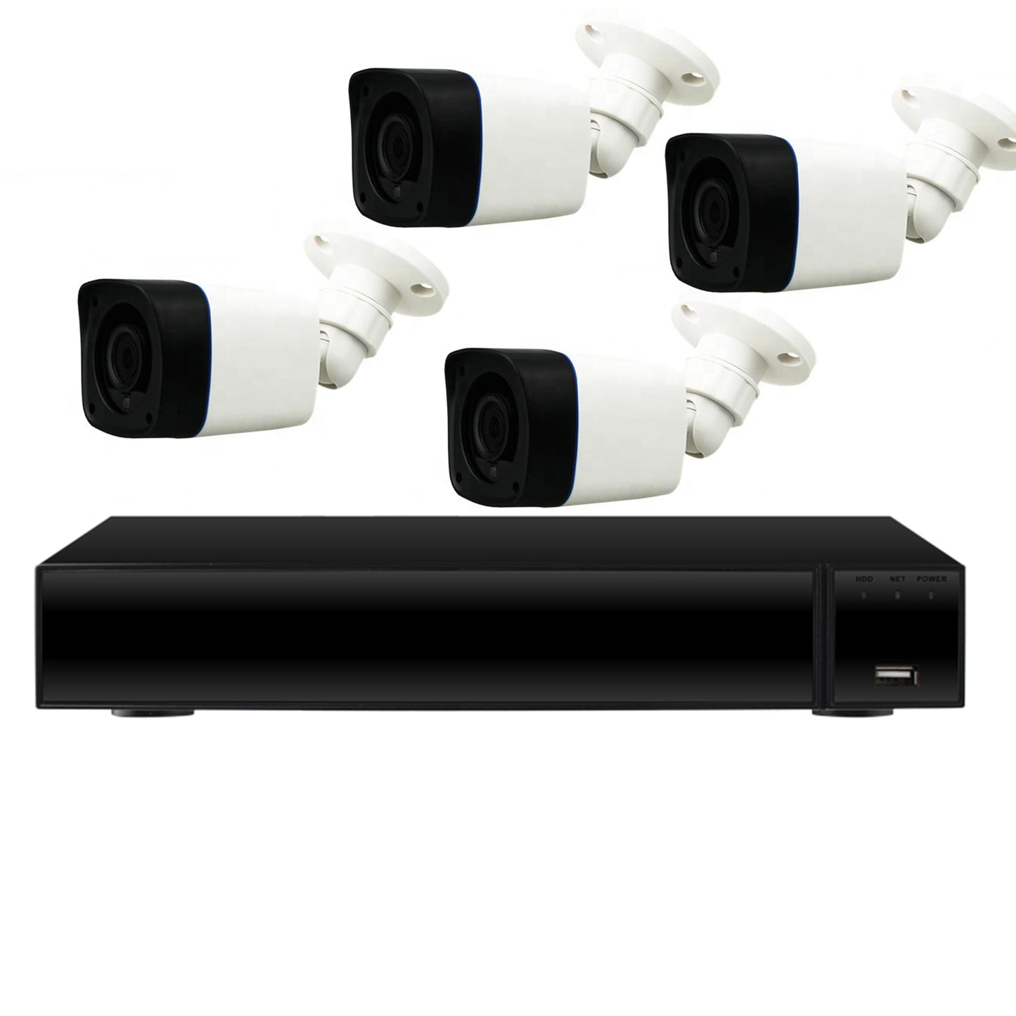 Kit supraveghere video PNI House XVR404 5MP - DVR si 4 camere exterior, cabluri incluse