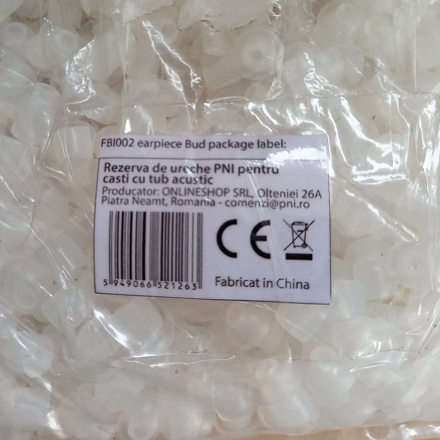 Rezerva de ureche PNI pentru casti cu tub acustic