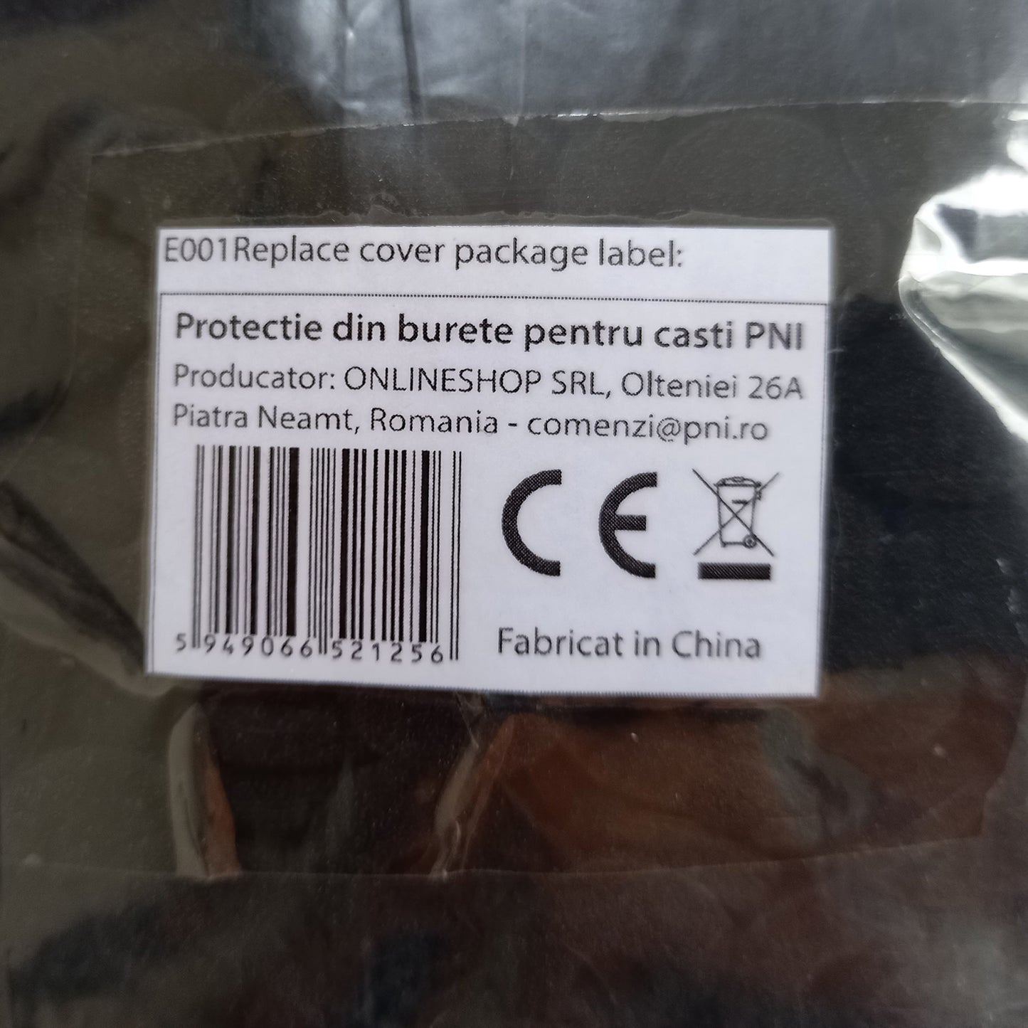 Protectie din burete pentru casti PNI