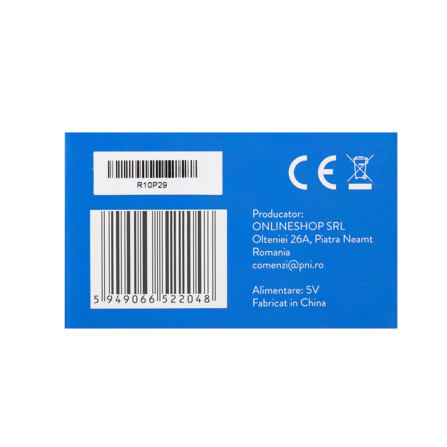 Statie radio portabila PNI PMR R10 PRO, 446MHz, 0.5W, 16 canale programabile, 16 PMR si tonuri 50 CTCSS si 104 DCS, Monitor, Scan