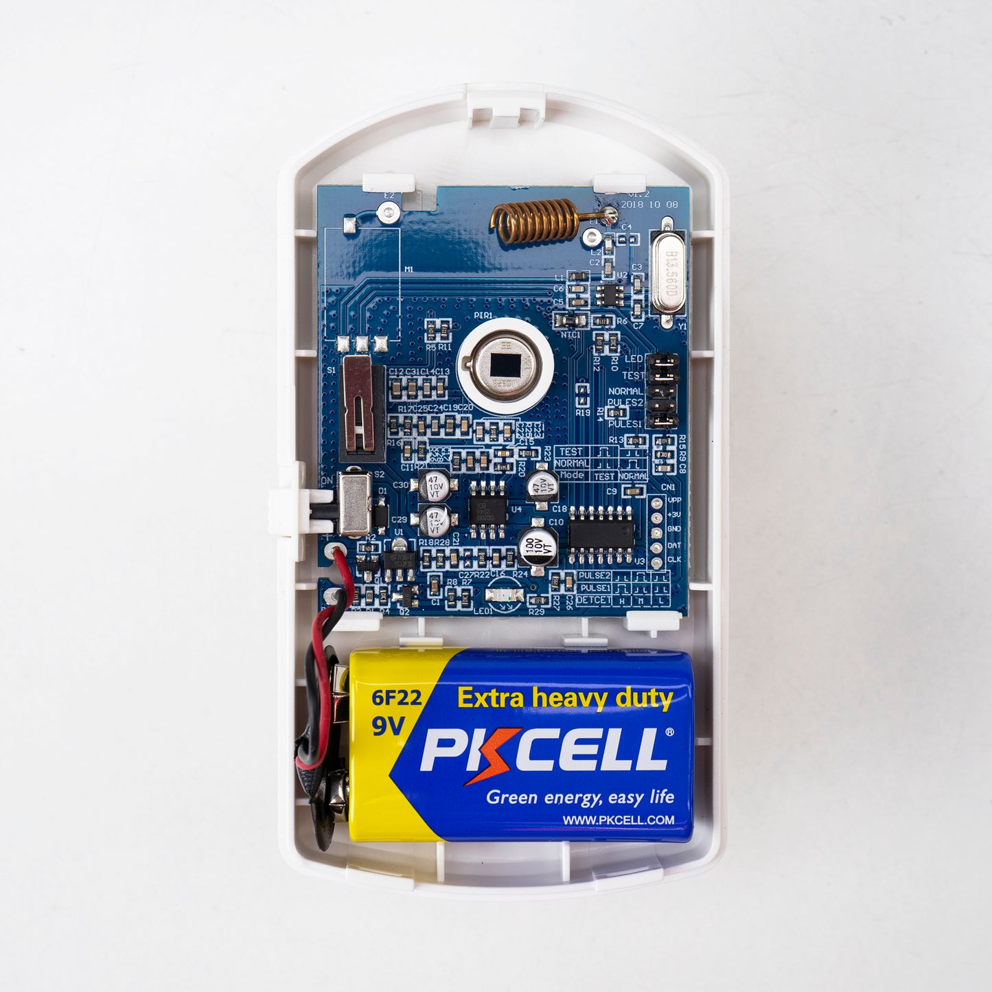 Senzor de miscare PIR PNI SafeHouse HS004, pentru sisteme de alarma wireless, cu imunitate la animale, sensibilitate reglabila