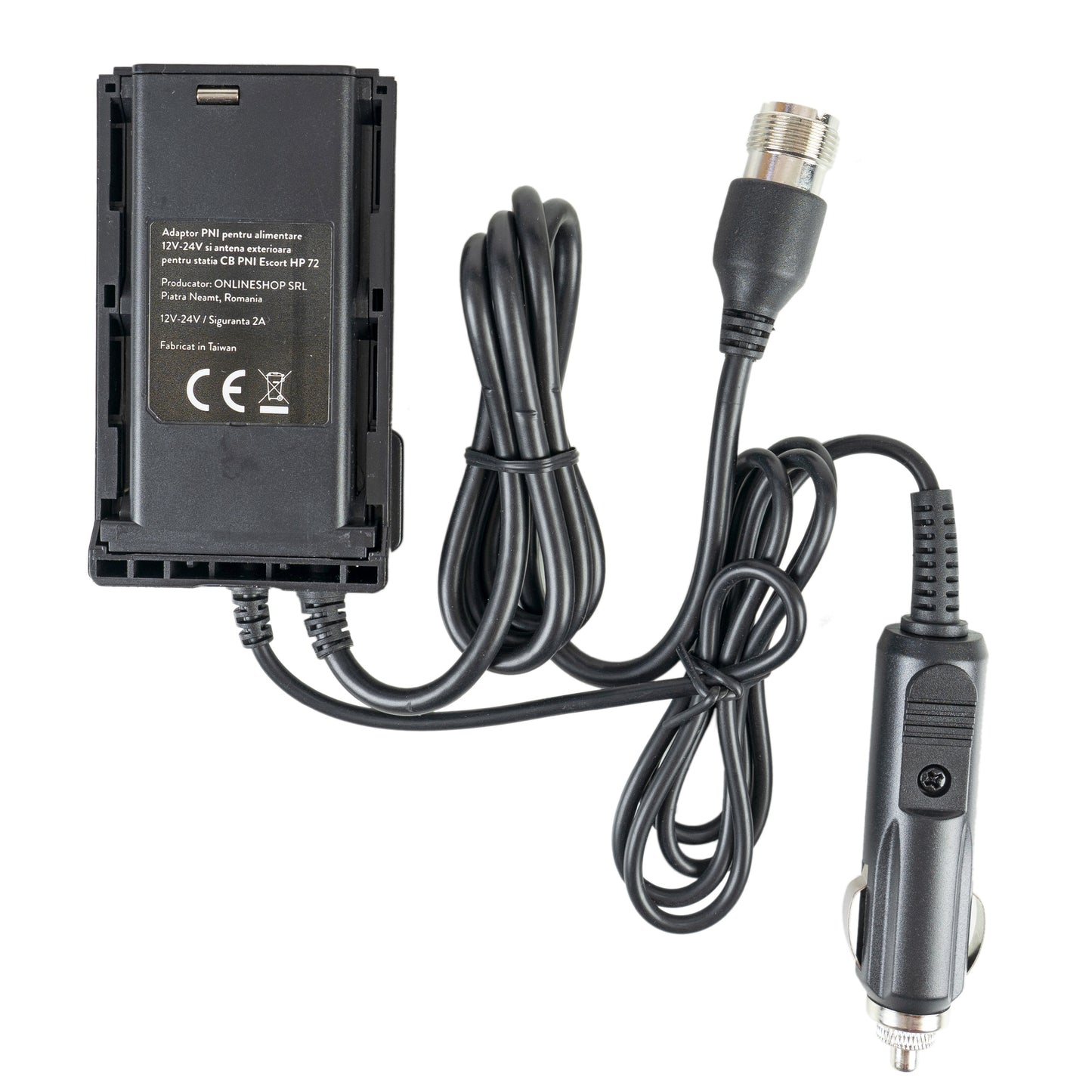 Pachet Statie radio CB PNI Escort HP 72 cu adaptor alimentare 12V-24V si antena exterioara