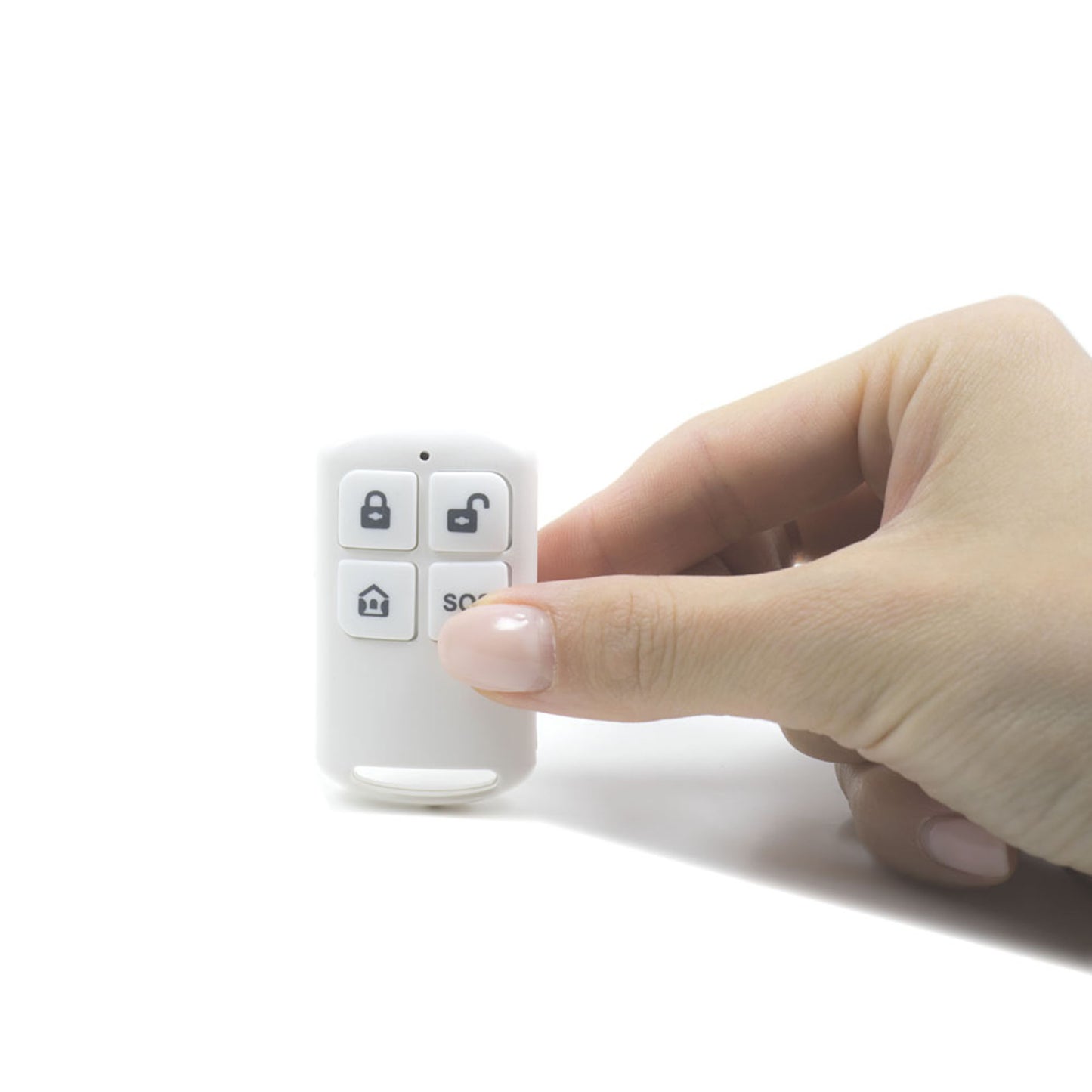 Telecomanda PNI SafeHouse HS190 pentru sisteme de alarma wireless, functii armare, dezarmare, armare partiala, alarma de panica