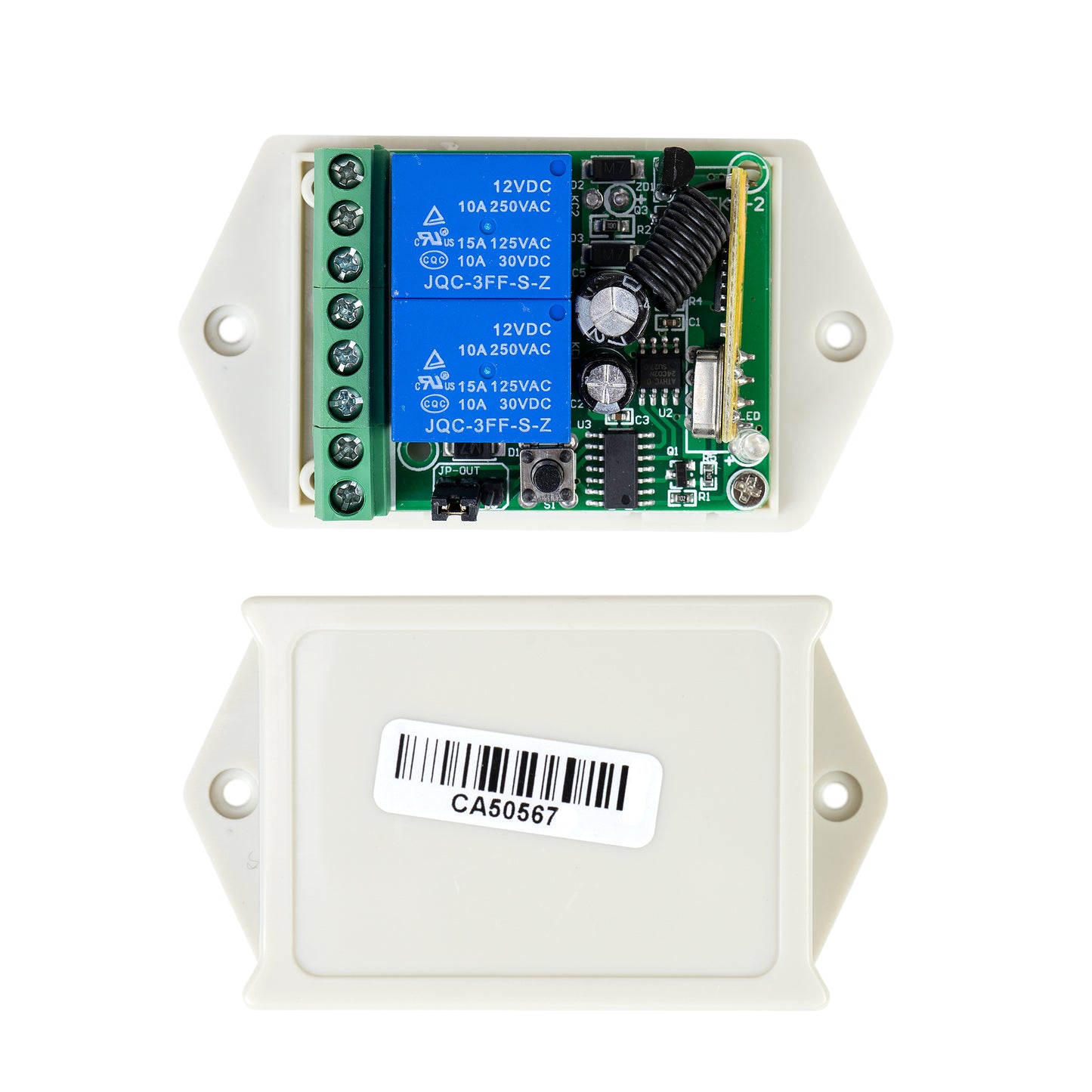 Releu cu telecomanda PNI CA500LR pentru comanda 1 sau 2 usi de garaj, porti, bariere, 2 relee, alimentare 12V