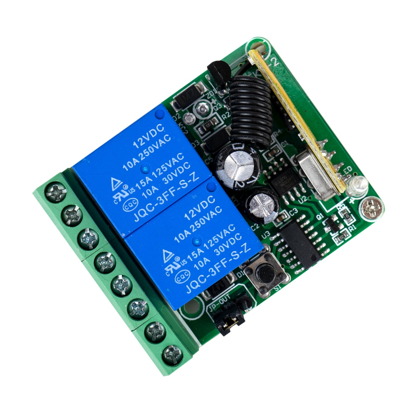 Releu cu telecomanda PNI CA500LR pentru comanda 1 sau 2 usi de garaj, porti, bariere, 2 relee, alimentare 12V