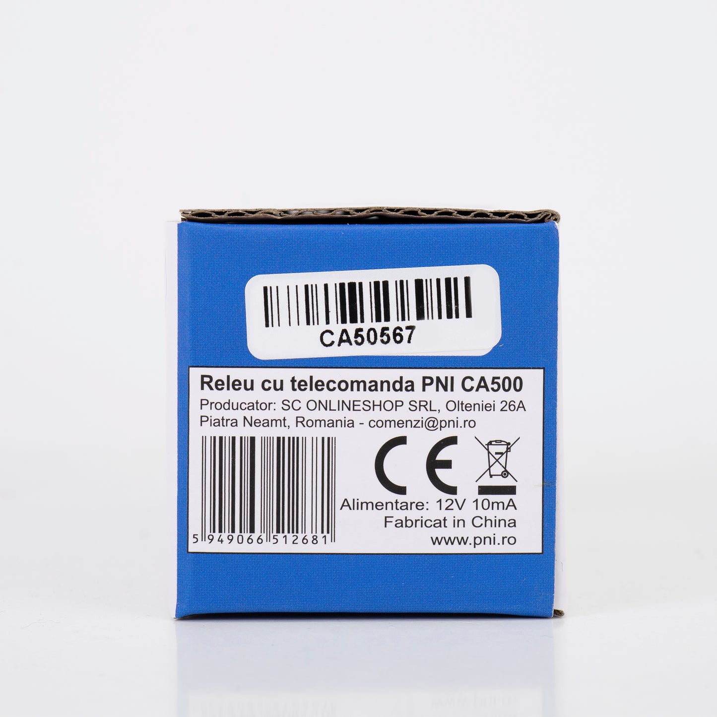 Releu cu telecomanda PNI CA500 pentru comanda 1 sau 2 usi de garaj, porti, bariere, 2 relee, alimentare 12V