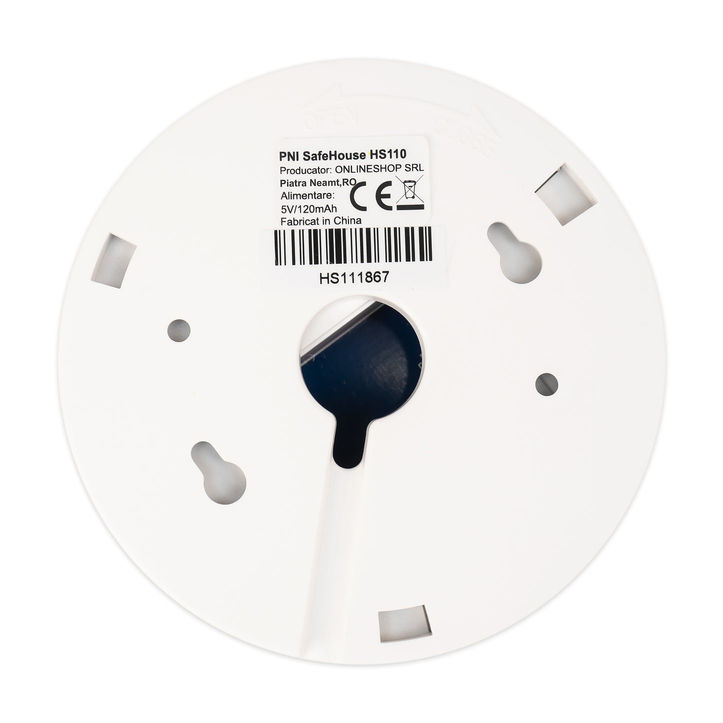 Senzor de gaz wireless PNI SafeHouse HS110 compatibil cu sistemul de alarma wireless PNI SafeHouse HS600 si HS650