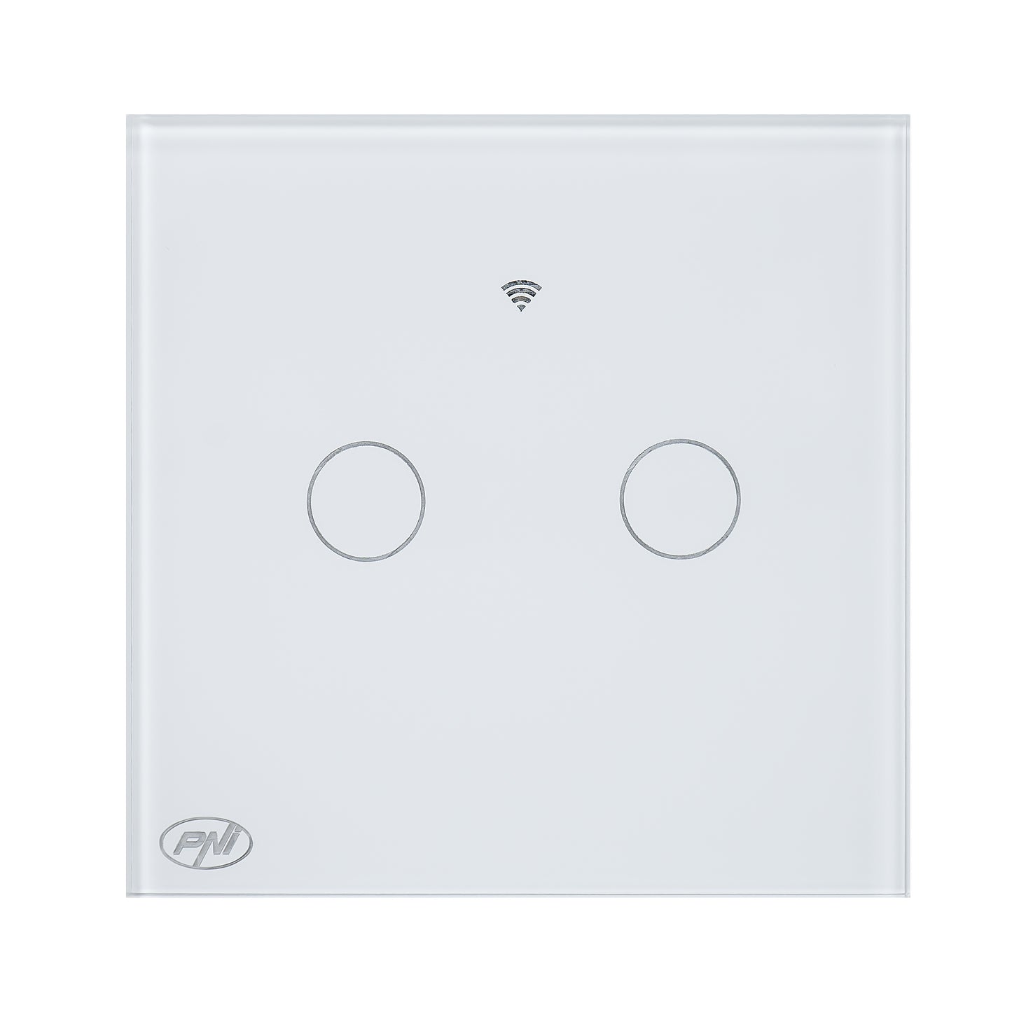 Intrerupator inteligent cu touch PNI SafeHome PT202L WiFi, 10A, control prin aplicatia Tuya Smart, compatibil cu Alexa si Google Assistant - Live Wire, fara nul