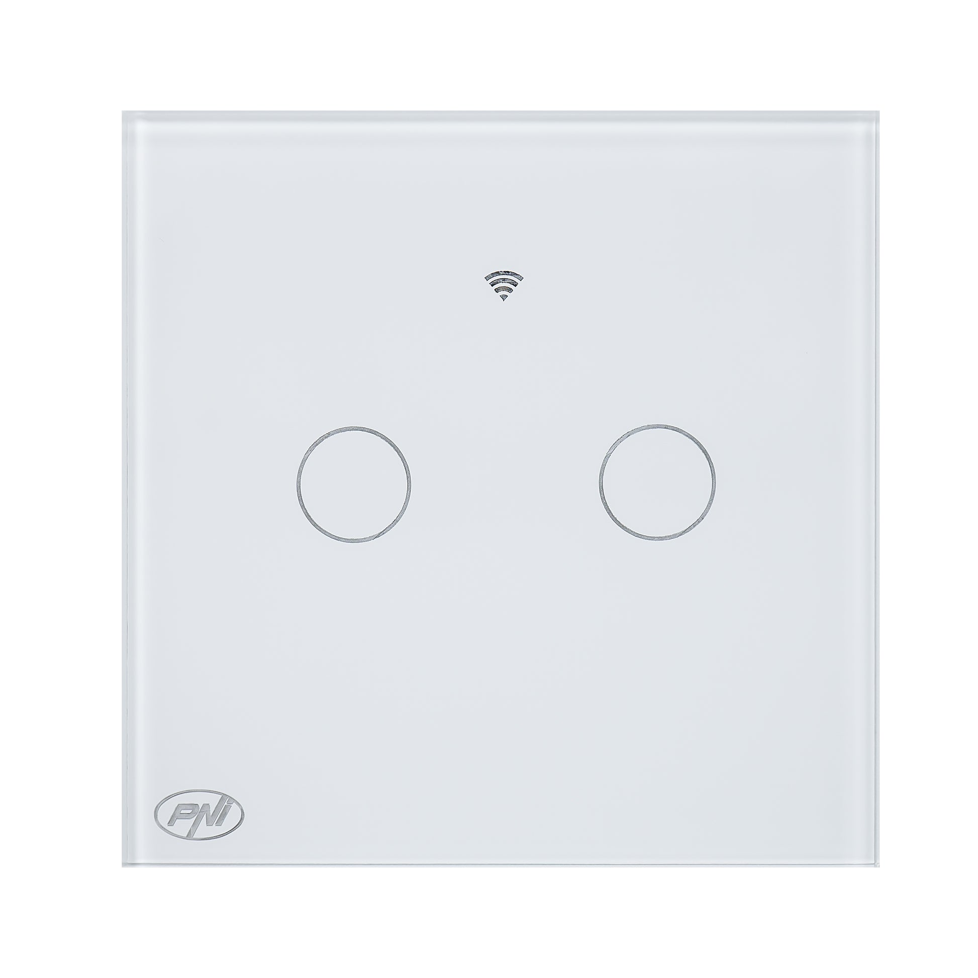 Intrerupator inteligent cu touch PNI SafeHome PT202L WiFi, 10A, control prin aplicatia Tuya Smart, compatibil cu Alexa si Google Assistant - Live Wire, fara nul