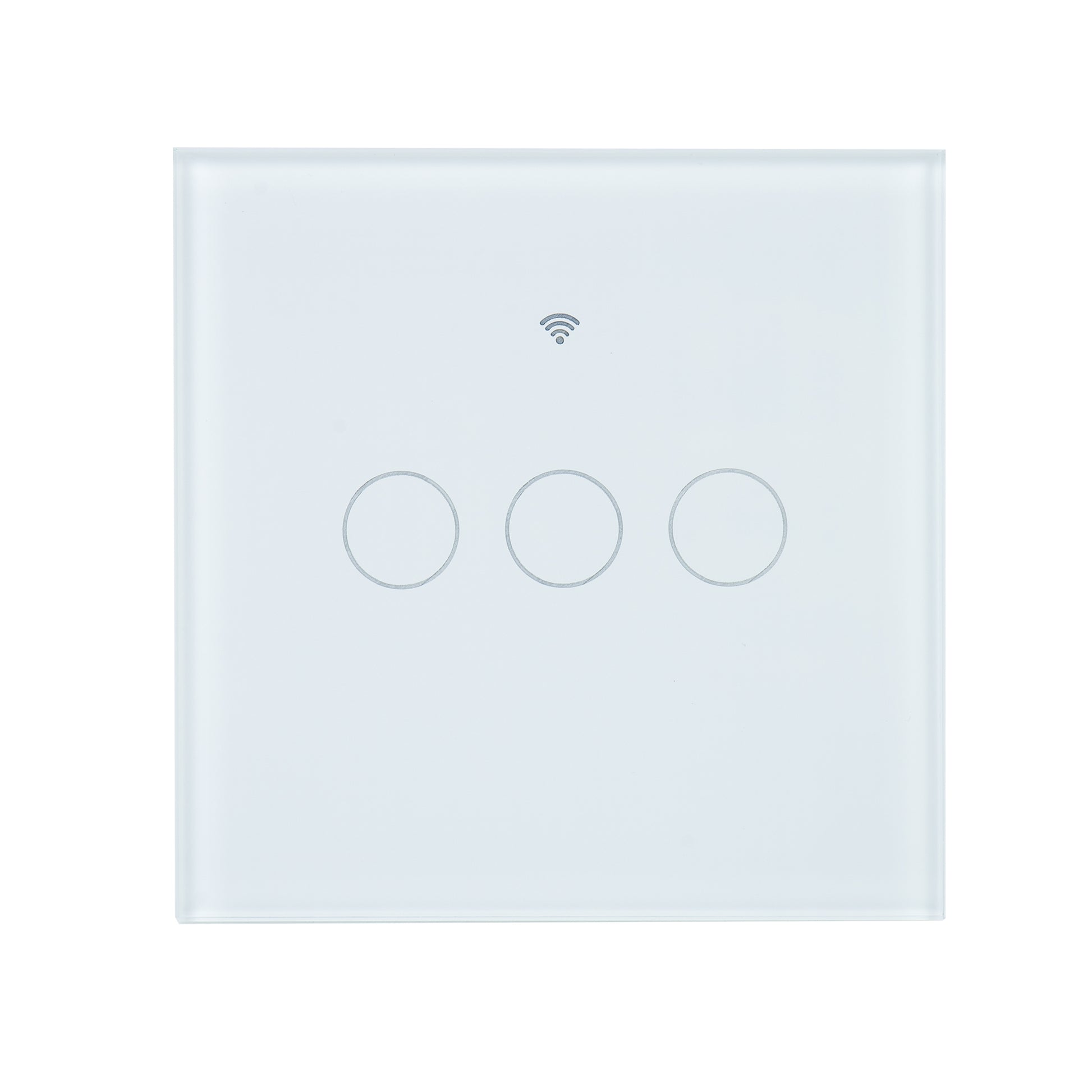 Intrerupator inteligent triplu cu touch PNI SafeHome PT303 WiFi, 10A, comanda prin internet, aplicatie de mobil Tuya Smart, integrare in scenarii si automatizari smart cu alte produse compatibile Tuya, Alexa si Google Assistant
