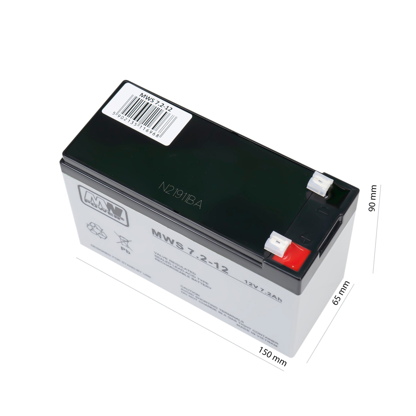 Acumulator AGM MW 7.2-12 12V / 7.2Ah