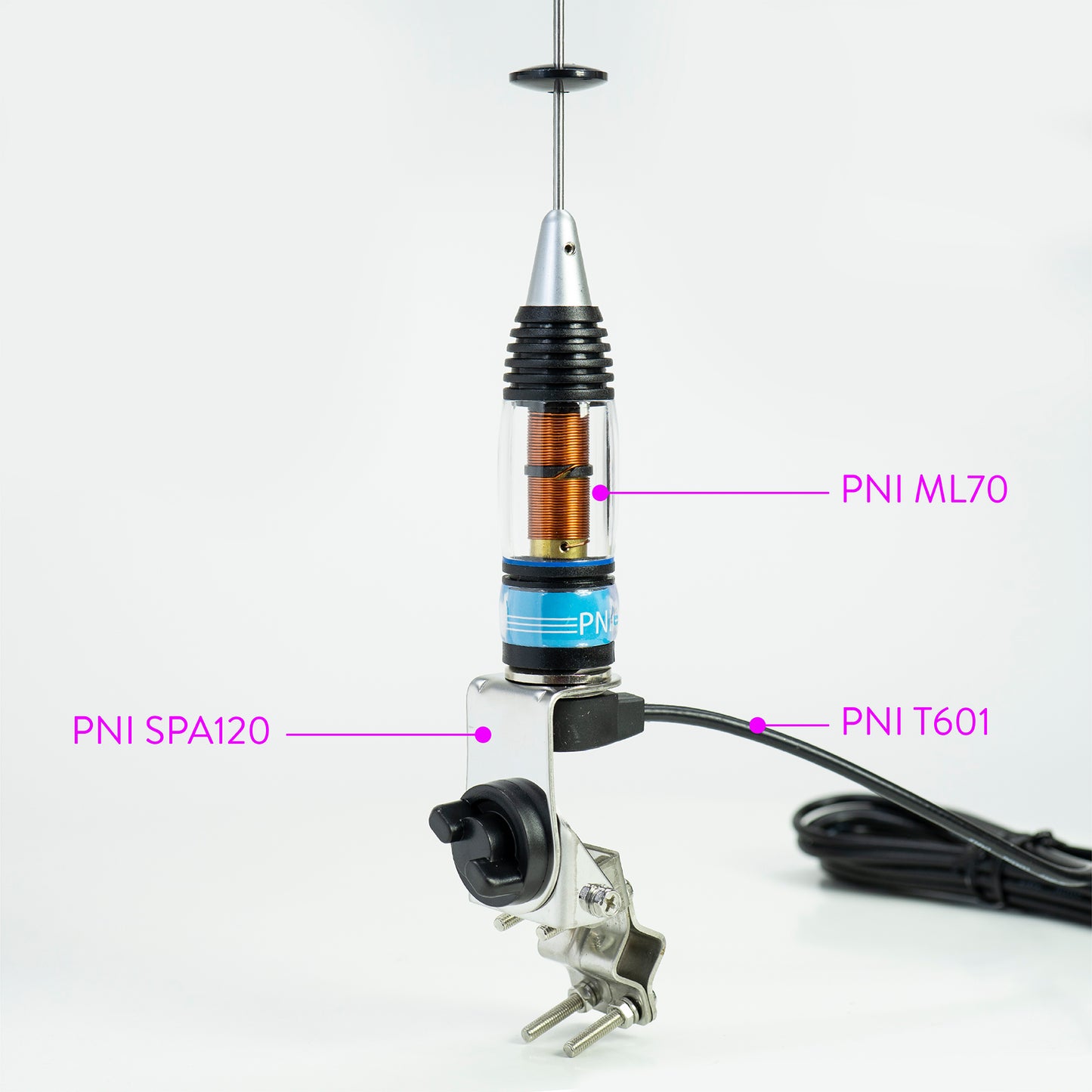 Antena CB PNI ML70, lungime 70cm, 26-30MHz, 200W, fara accesorii