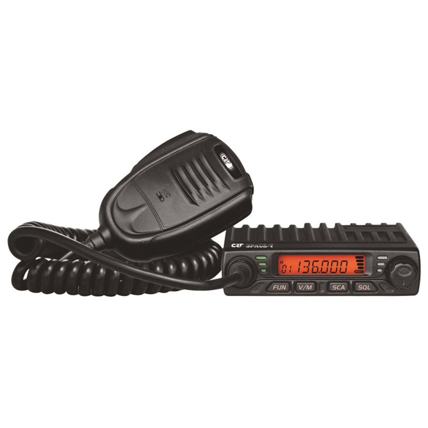 Statie radio VHF CRT SPACE V 136-174MHz, 199 canale, progamabila pe PC, 13.8 Vdc, Talk Around, Scan, Squelch, BCL, Mic Gain