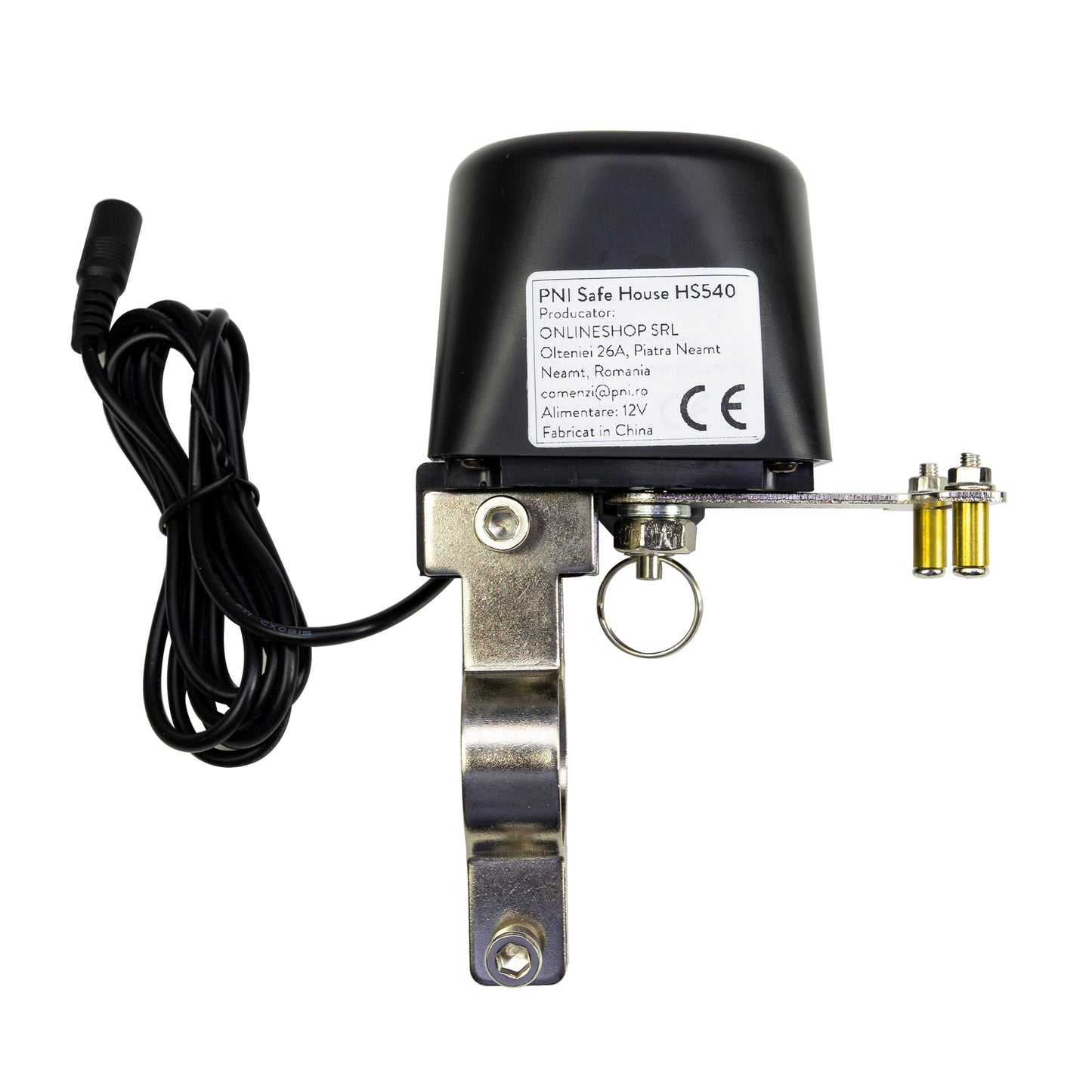 Valva inteligenta PNI Safe House HS540 pentru oprire alimentare conducta apa/gaz prin internet, compatibil cu aplicatia Tuya