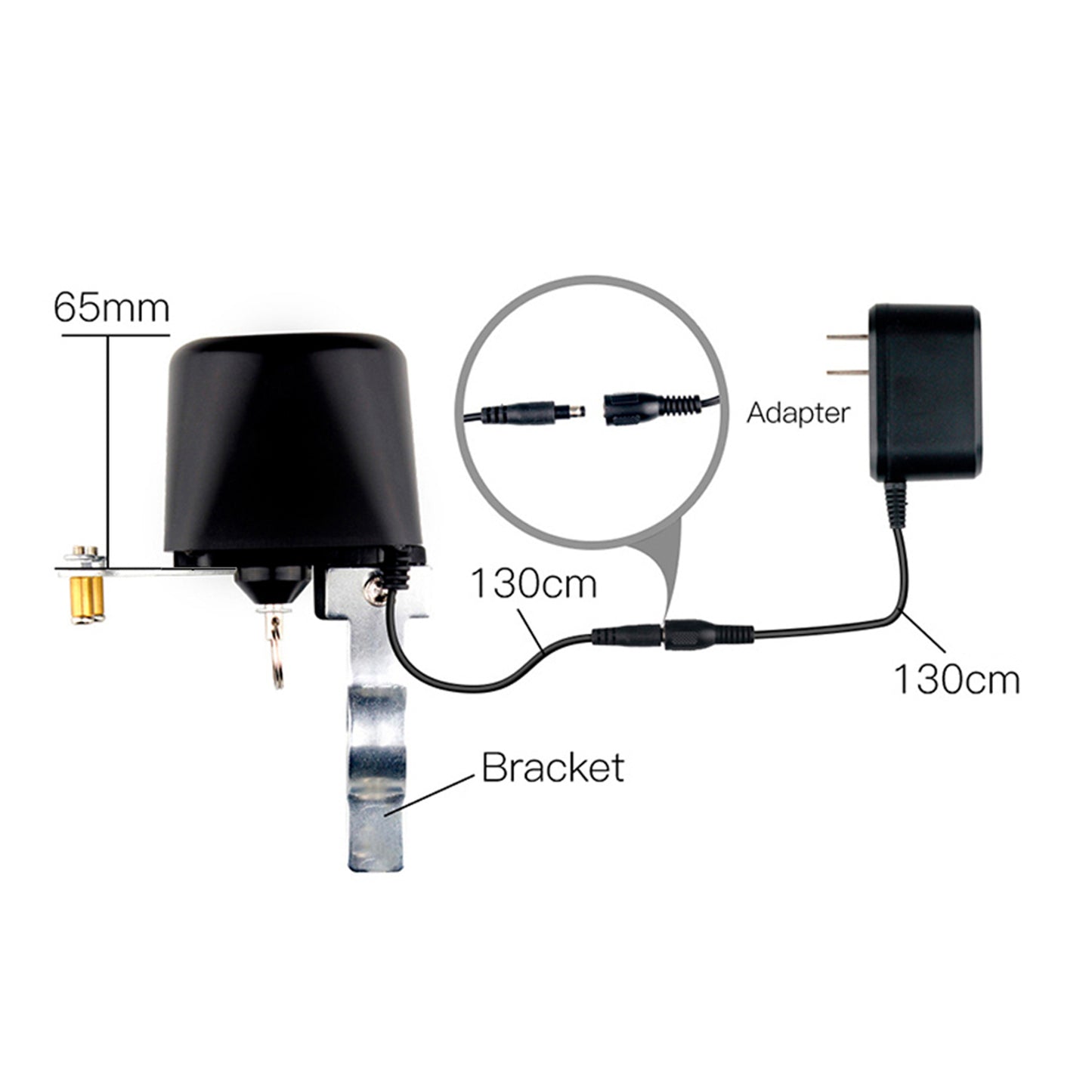Valva inteligenta PNI Safe House HS540 pentru oprire alimentare conducta apa/gaz prin internet, compatibil cu aplicatia Tuya