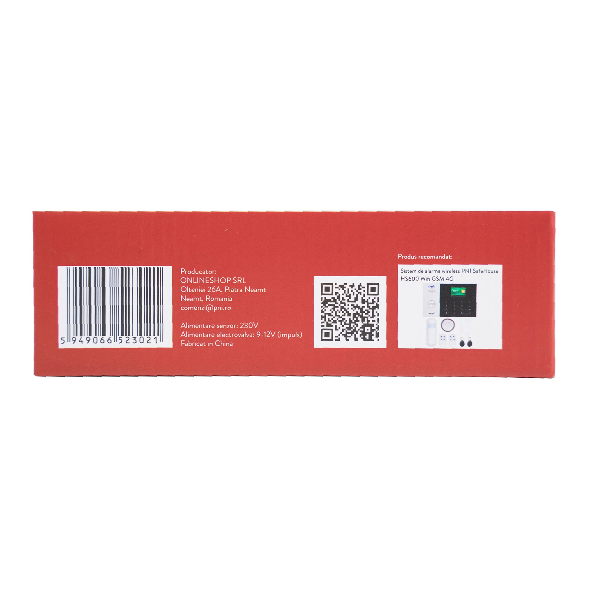 Kit senzor gaz inteligent si electrovalva PNI Safe House Smart Gas 300 WiFi cu alertare sonora, aplicatie de mobil Tuya Smart,  integrare in scenarii si automatizari smart cu alte produse compatibile Tuya