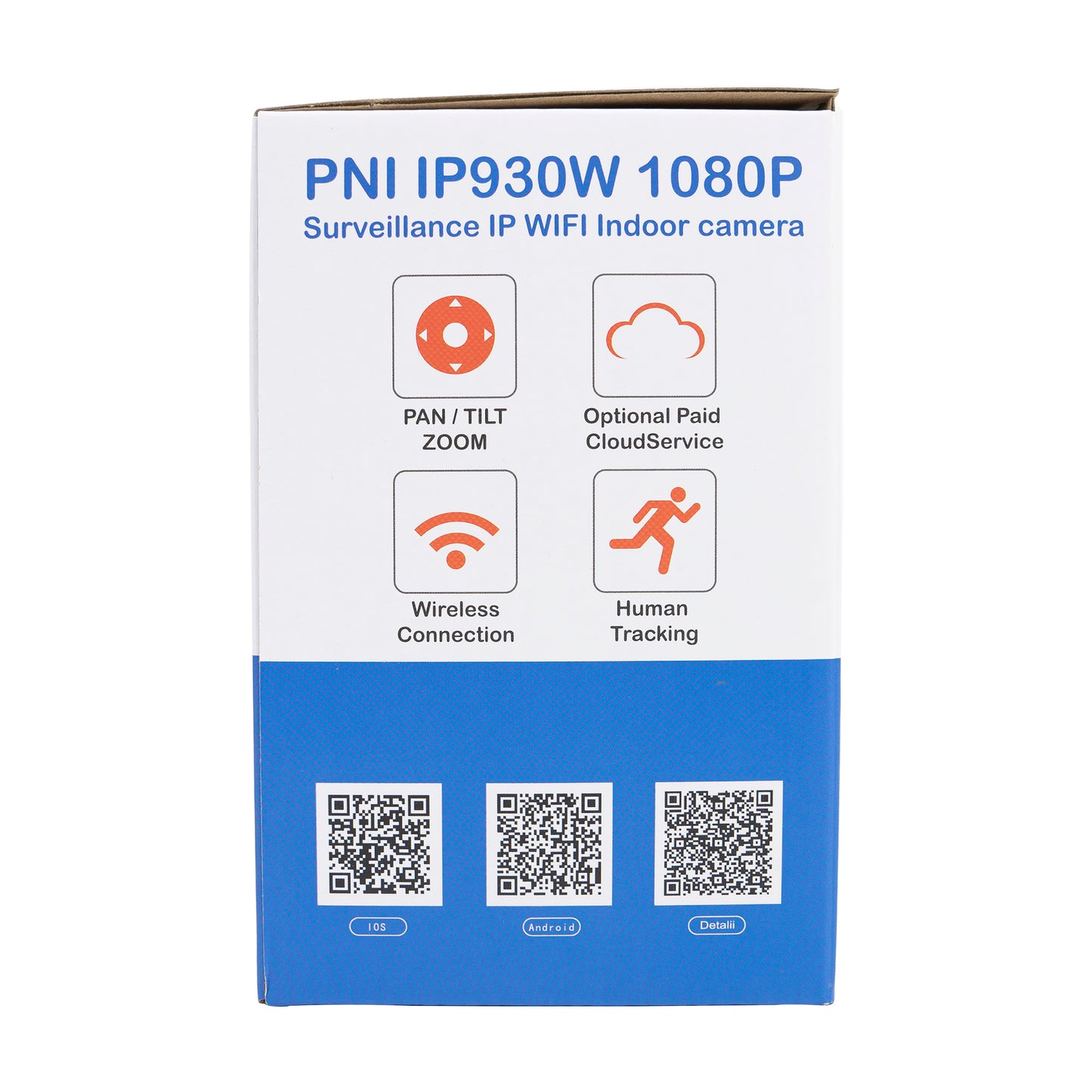 Set Camera supraveghere video PNI IP930W 1080P 2 MP cu IP P2P PTZ wireless card microSD 32Gb Inclus