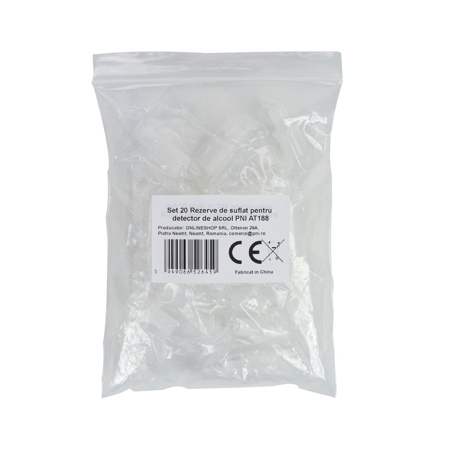 Set 20 Rezerve de suflat pentru detector de alcool PNI AT188