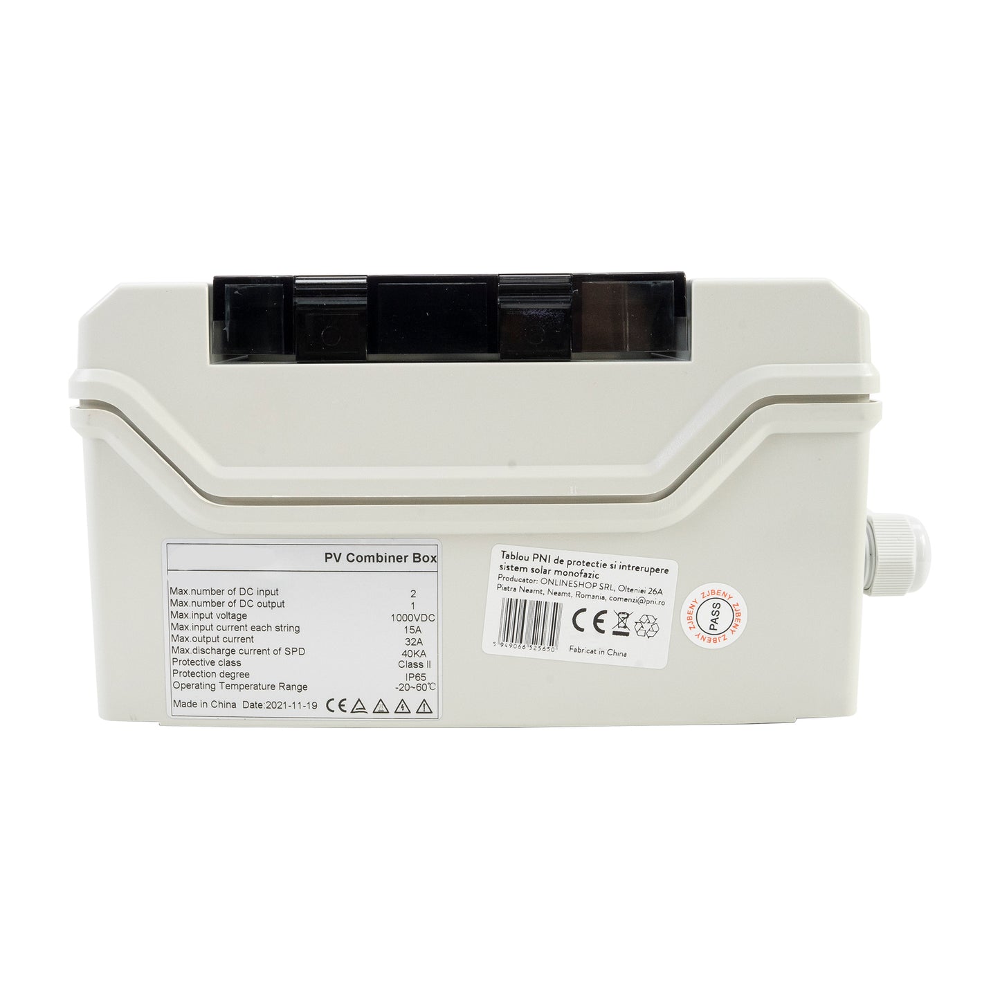 Tablou PNI CBM-2 de protectie si intrerupere sistem solar monofazic
