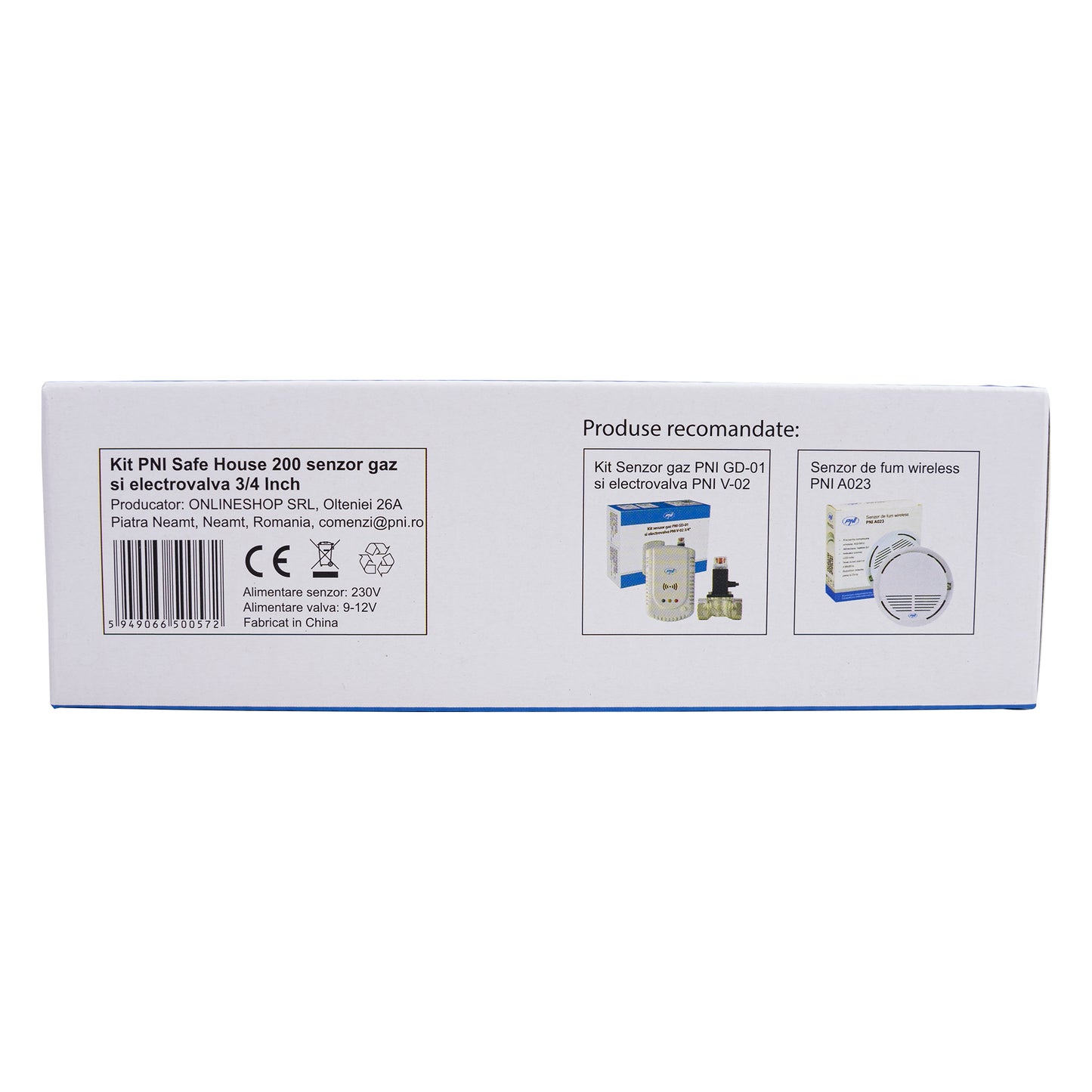 Kit senzor gaz si electrovalva PNI Safe House 200  3/4 Inch