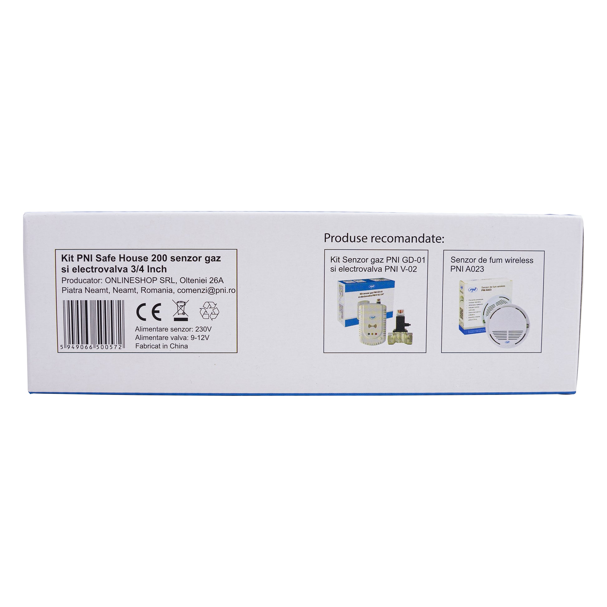 Kit senzor gaz si electrovalva PNI Safe House 200  3/4 Inch