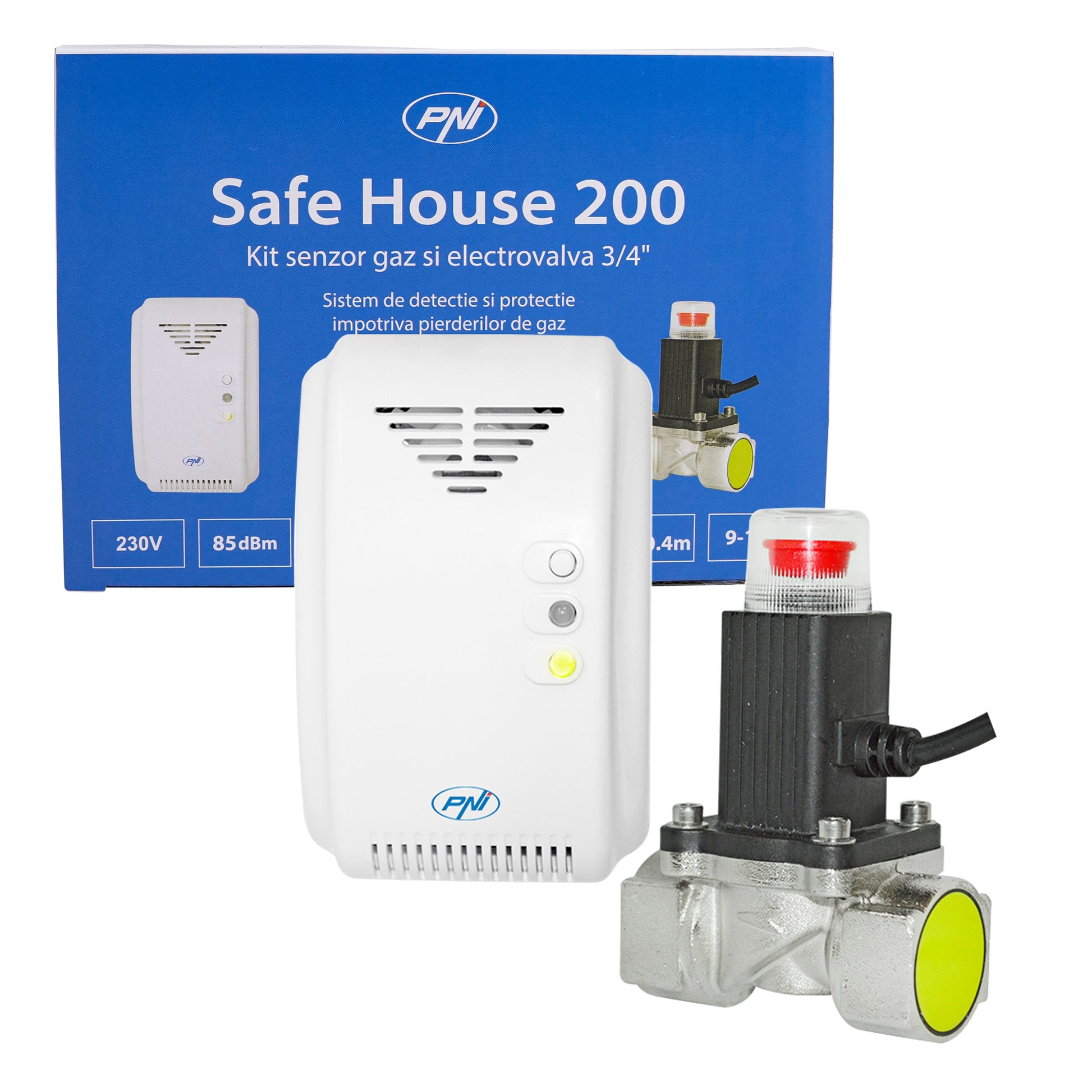 Kit senzor gaz si electrovalva PNI Safe House 200  3/4 Inch