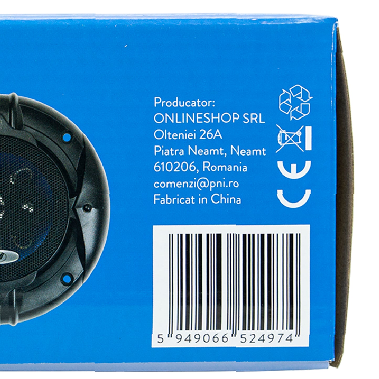 Difuzoare auto coaxiale PNI HiFi400, 80W, 4 Ohm, 10 cm, 3 cai, Injection Core cu diametru 100mm, set 2 buc