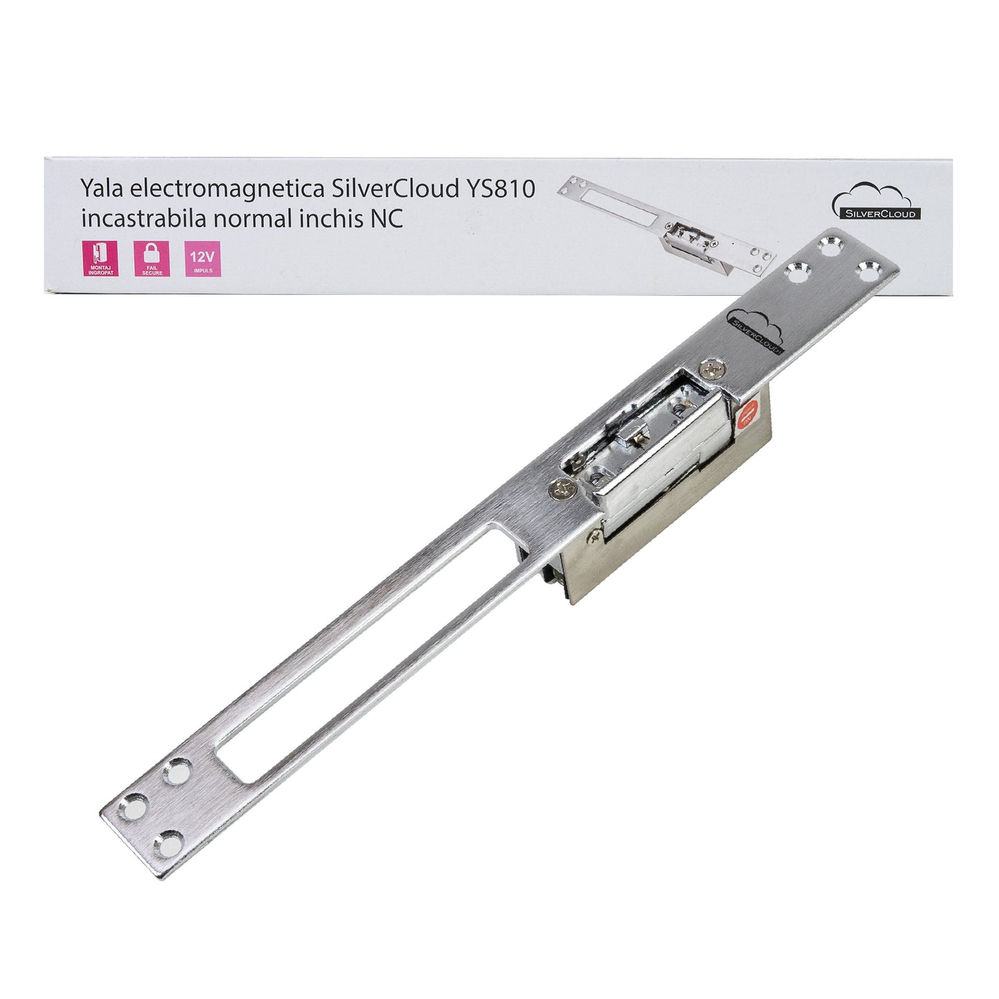 Yala electromagnetica SilverCloud YS810 incastrabila, Fail Secure NC