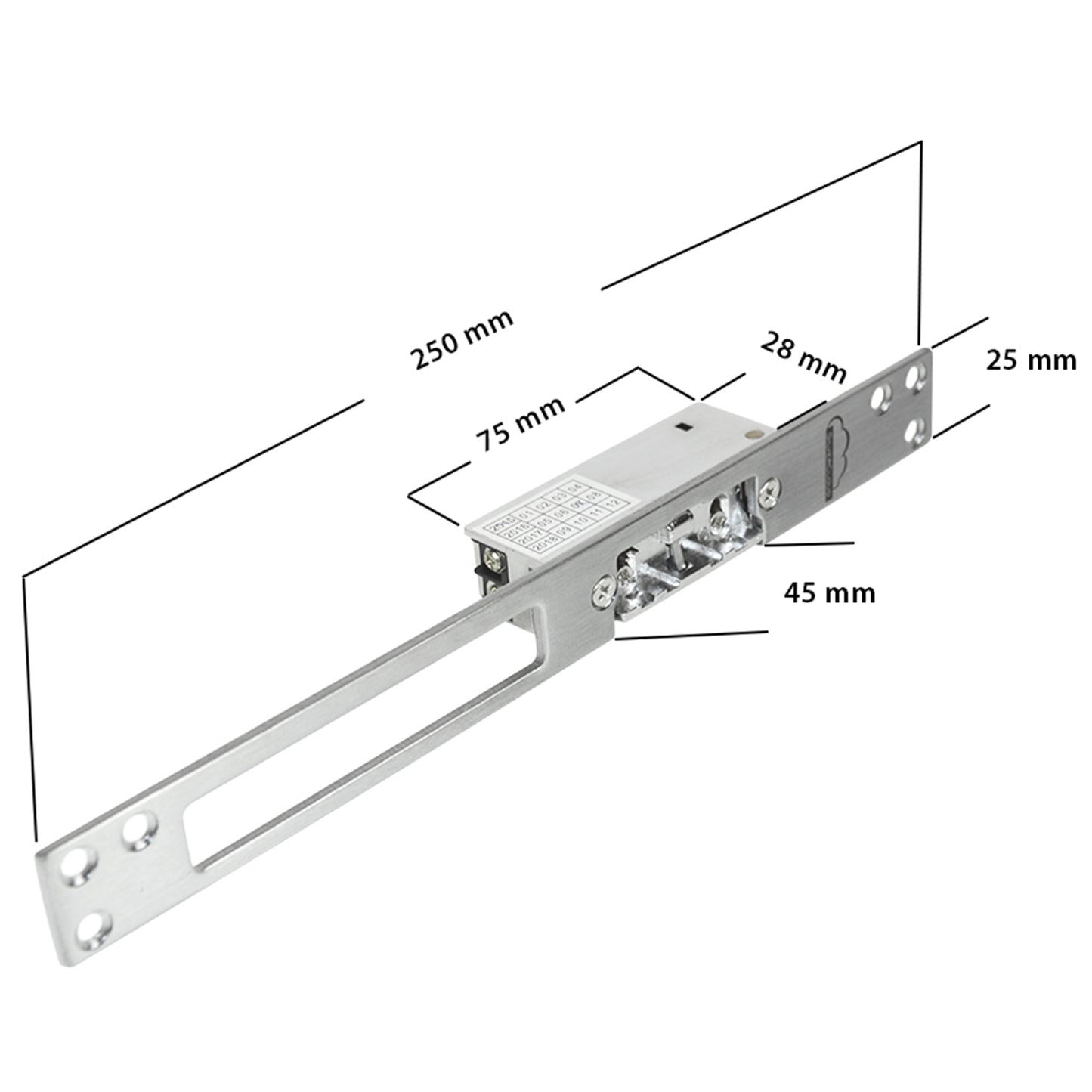 Yala electromagnetica SilverCloud YS810 incastrabila, Fail Secure NC