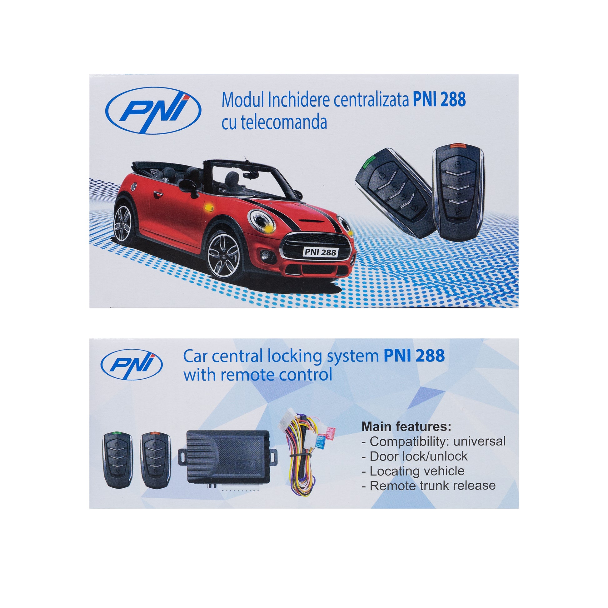 Modul inchidere centralizata PNI 288 cu telecomanda