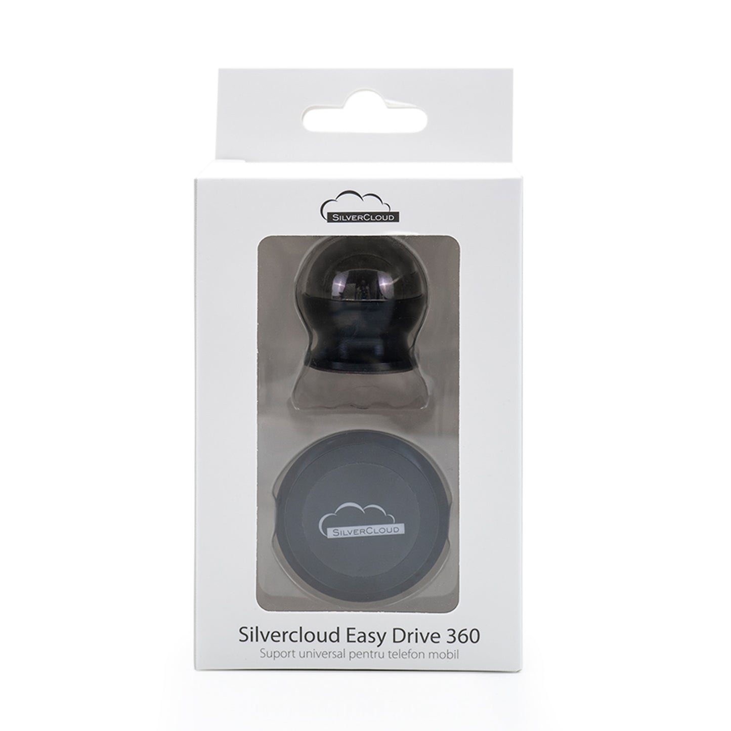 Suport magnetic pentru telefon mobil Silvercloud Easy Drive 360 aplicare pe bord