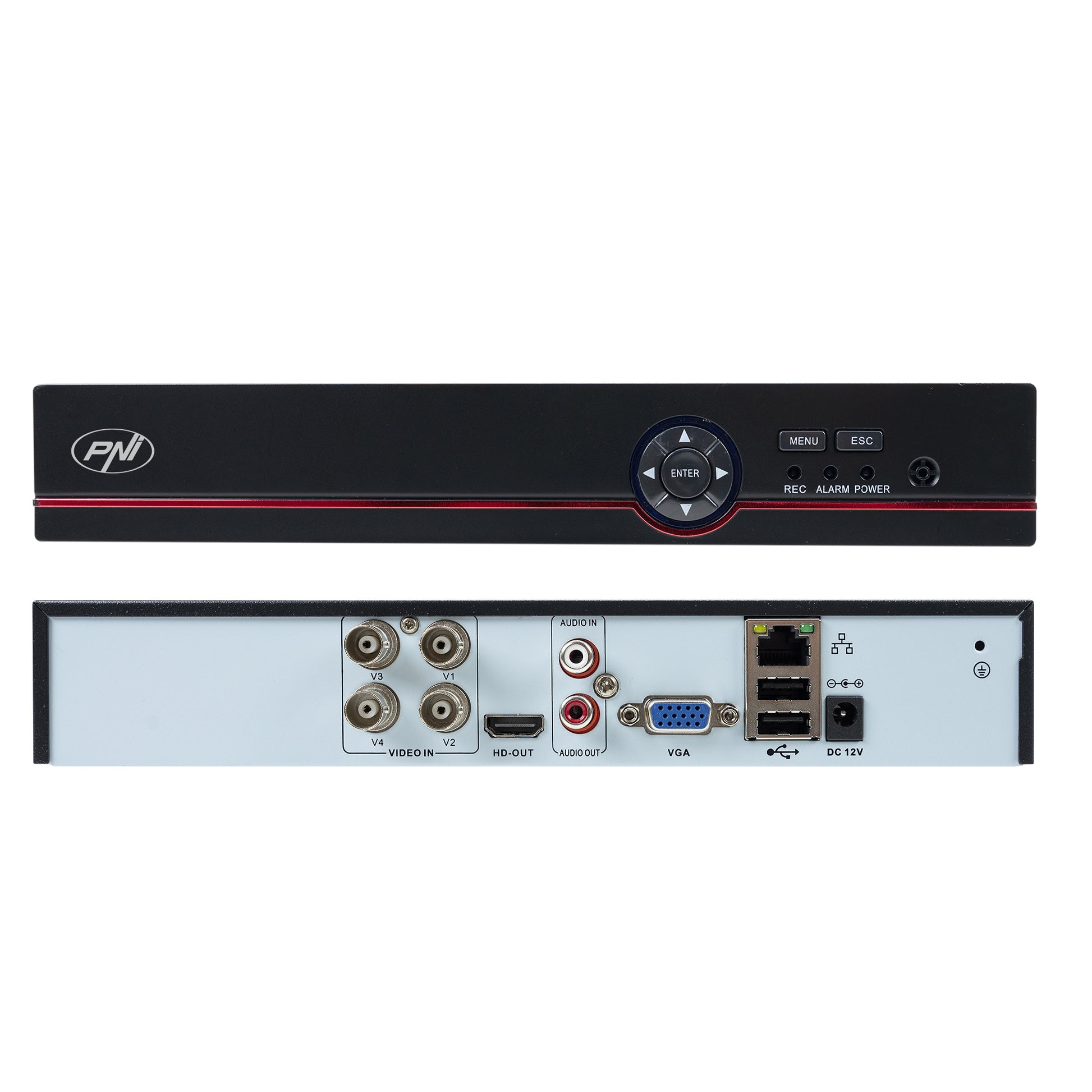 Pachet Kit supraveghere video AHD PNI House PTZ1500 5MP - DVR si 4 camere exterior si HDD 1Tb Inclus