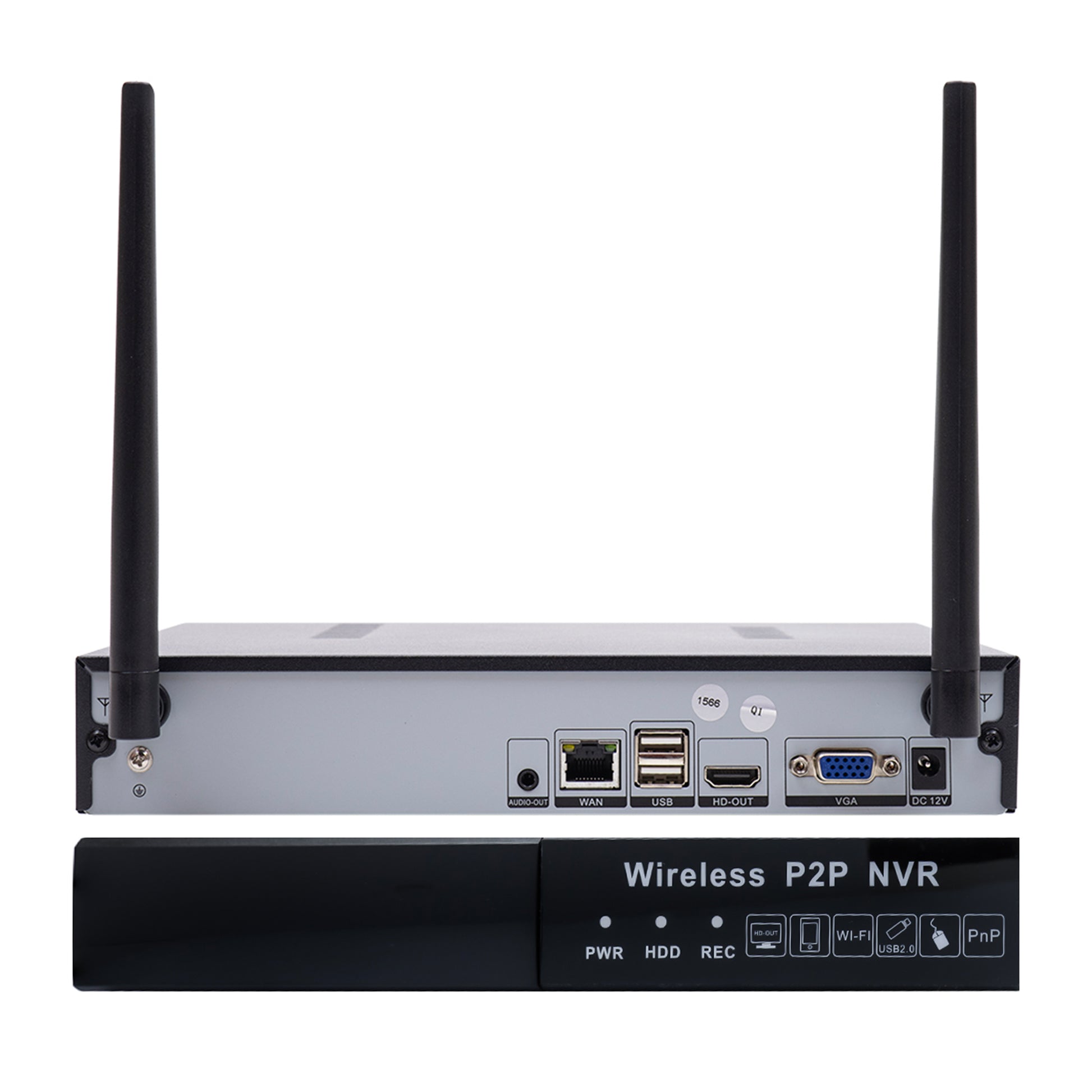 NVR din kit wireless PNI House WiFi550, 8 canale 1080P