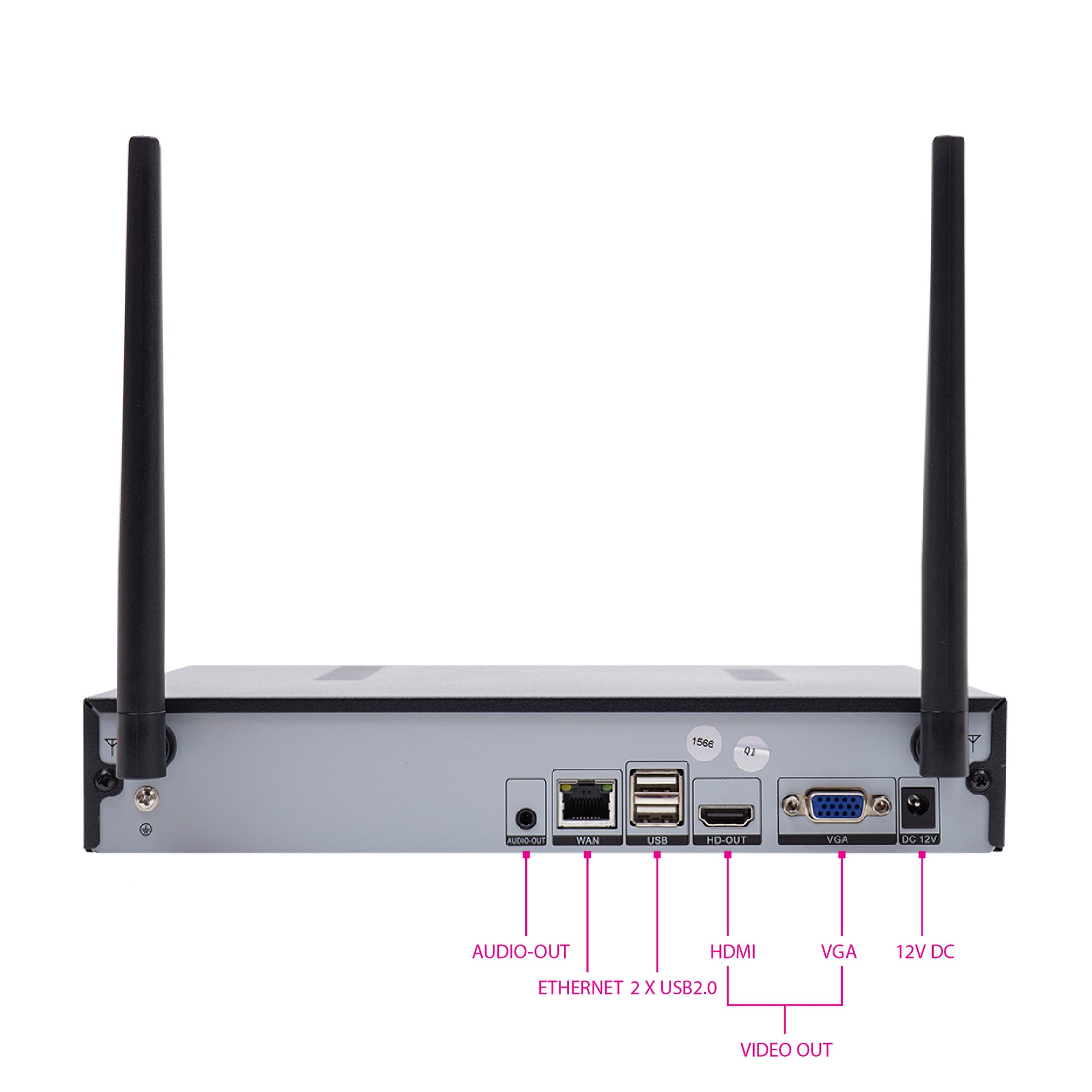 NVR din kit wireless PNI House WiFi550, 8 canale 1080P