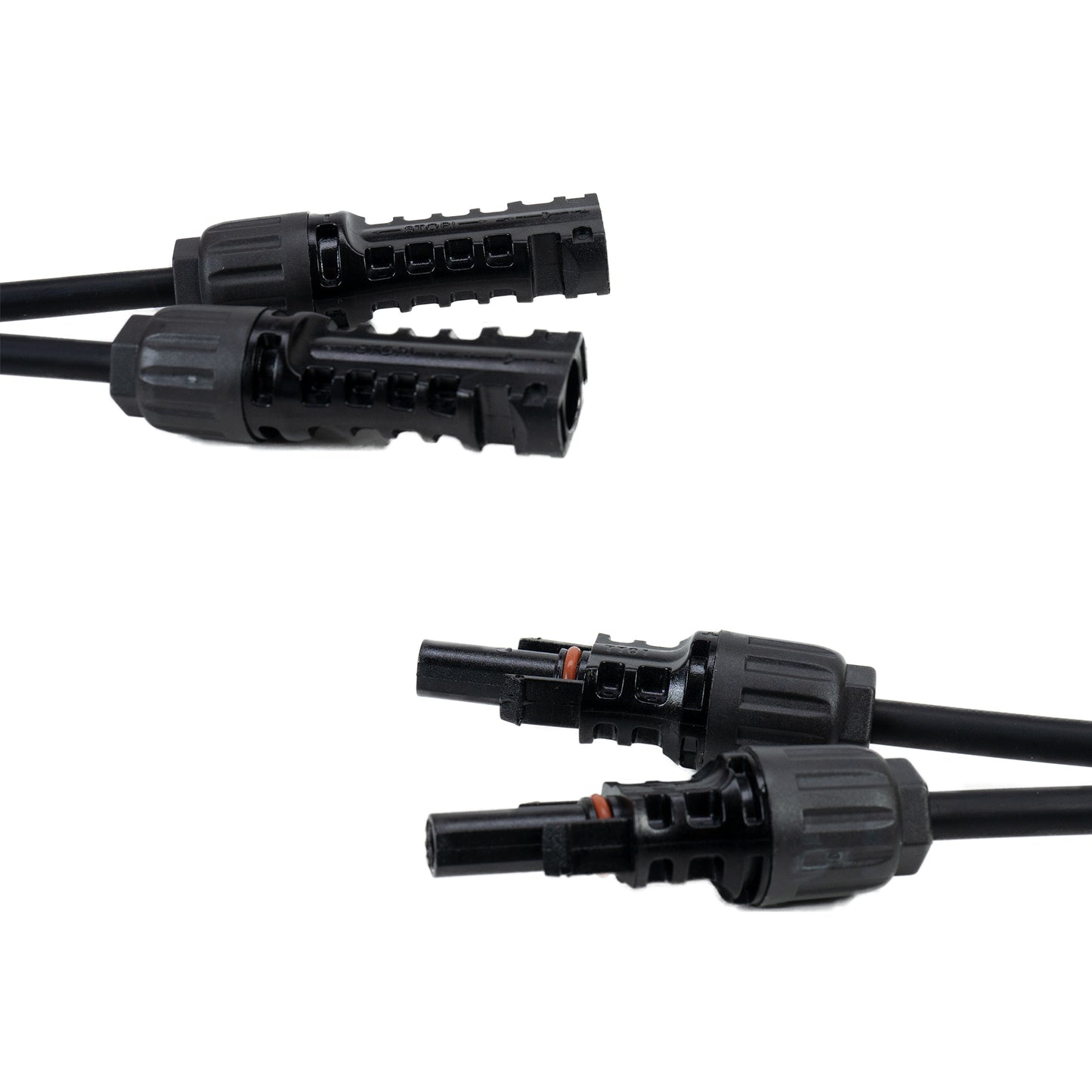 Set conectori spliter PNI MC4 Y flexibil, mama-tata pentru cablu solar 4-6 mm