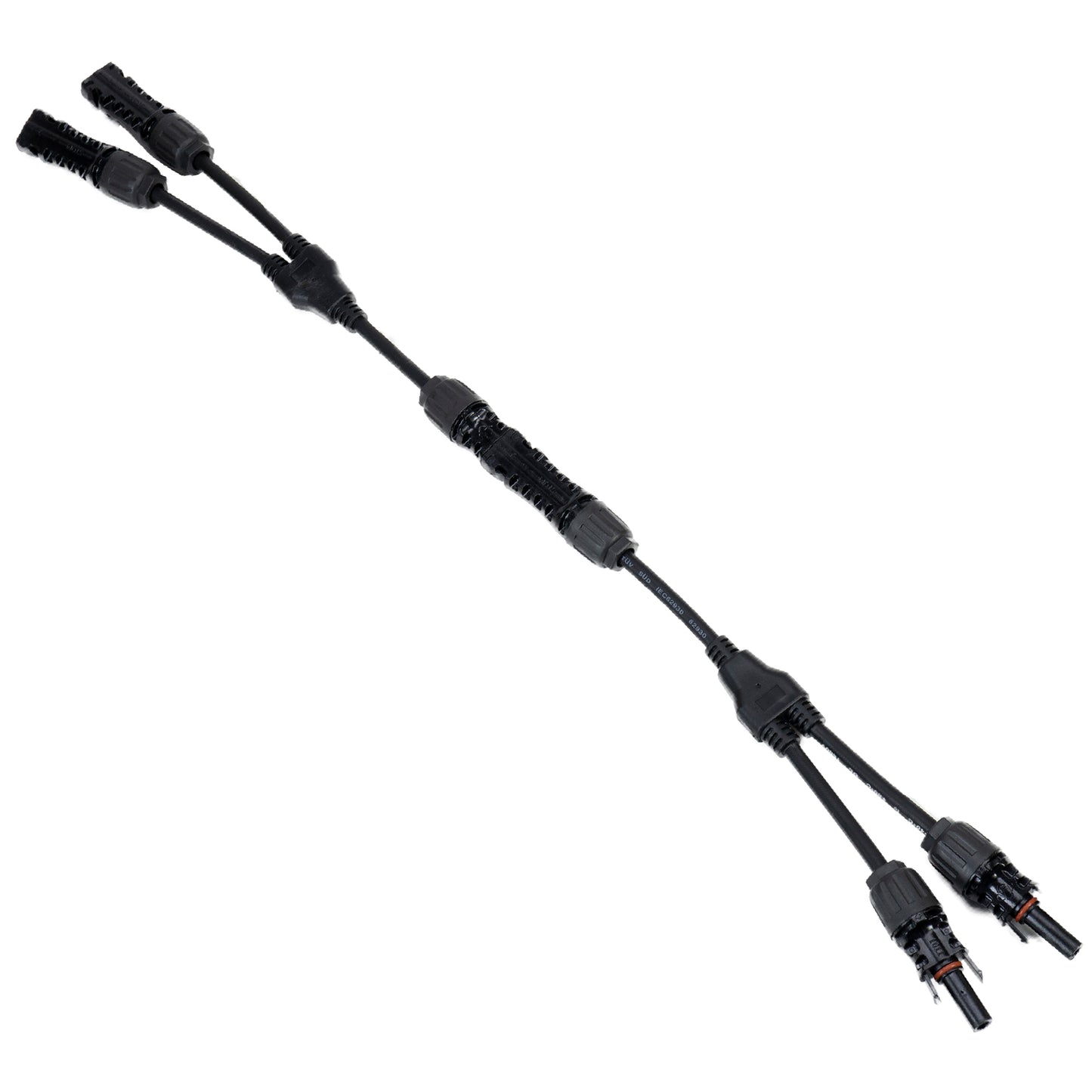 Set conectori spliter PNI MC4 Y flexibil, mama-tata pentru cablu solar 4-6 mm