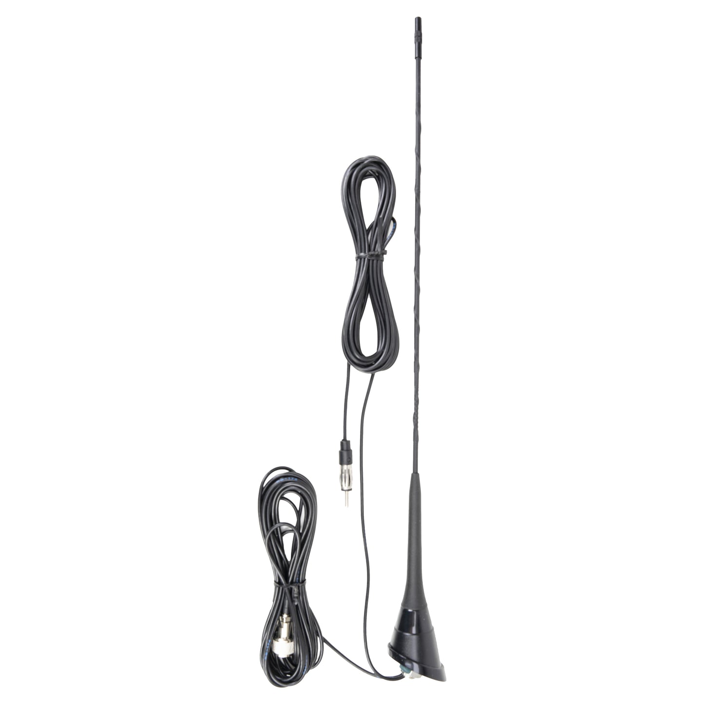 Antena CB PNI Duplex 2000 CB-FM, 26-28MHz (CB), 87-108MHz (FM), cablu CB si cablu FM 5 metri, fibra de sticla, lungime 490 mm