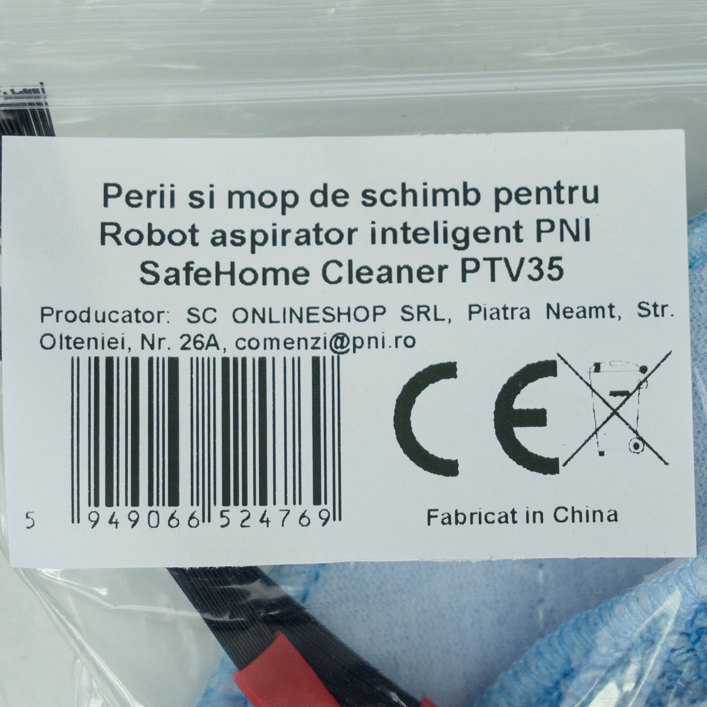 Perii si mop de schimb pentru Robot aspirator inteligent PNI SafeHome Cleaner PTV35