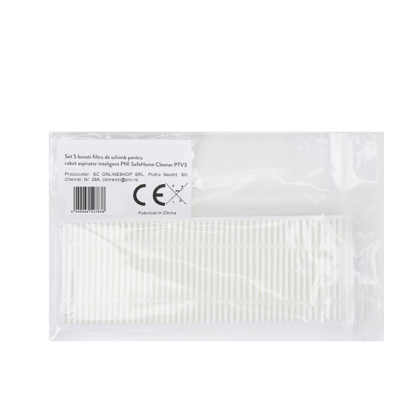 Set 5 bucati filtru de schimb pentru robot aspirator inteligent PNI SafeHome Cleaner PTV35