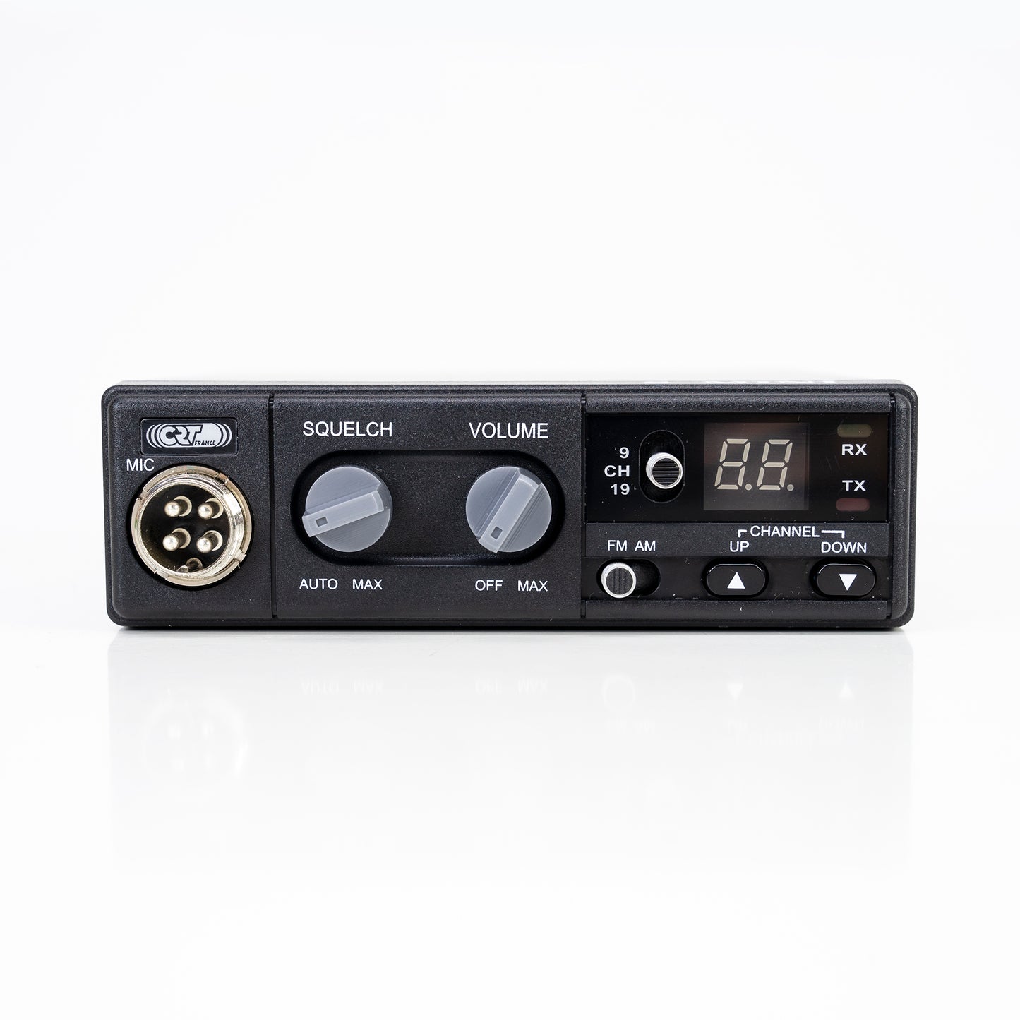 Statie radio CB CRT S Mini Dual Voltage, 12/24V, 4W, cu ASQ, AM-FM